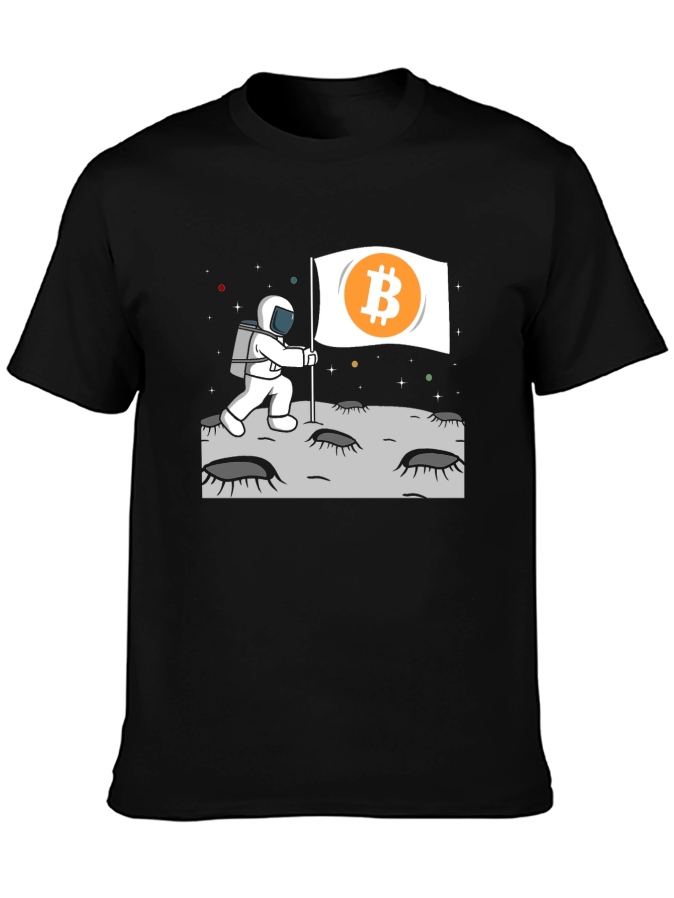 Bitcoin Astronaut Graphic T-Shirt - Crypto To The Moon!