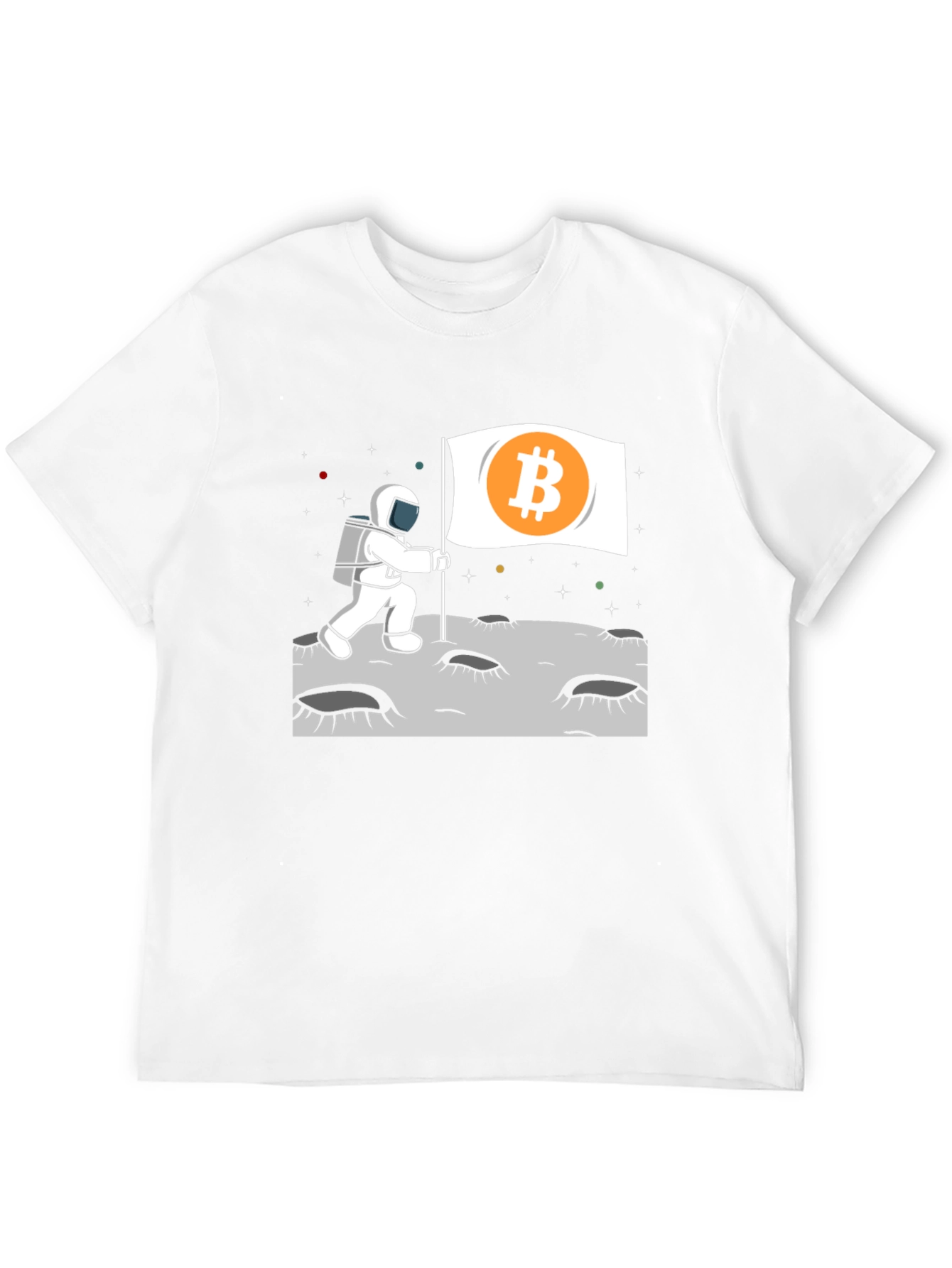 Bitcoin Astronaut Graphic T-Shirt - Crypto To The Moon!
