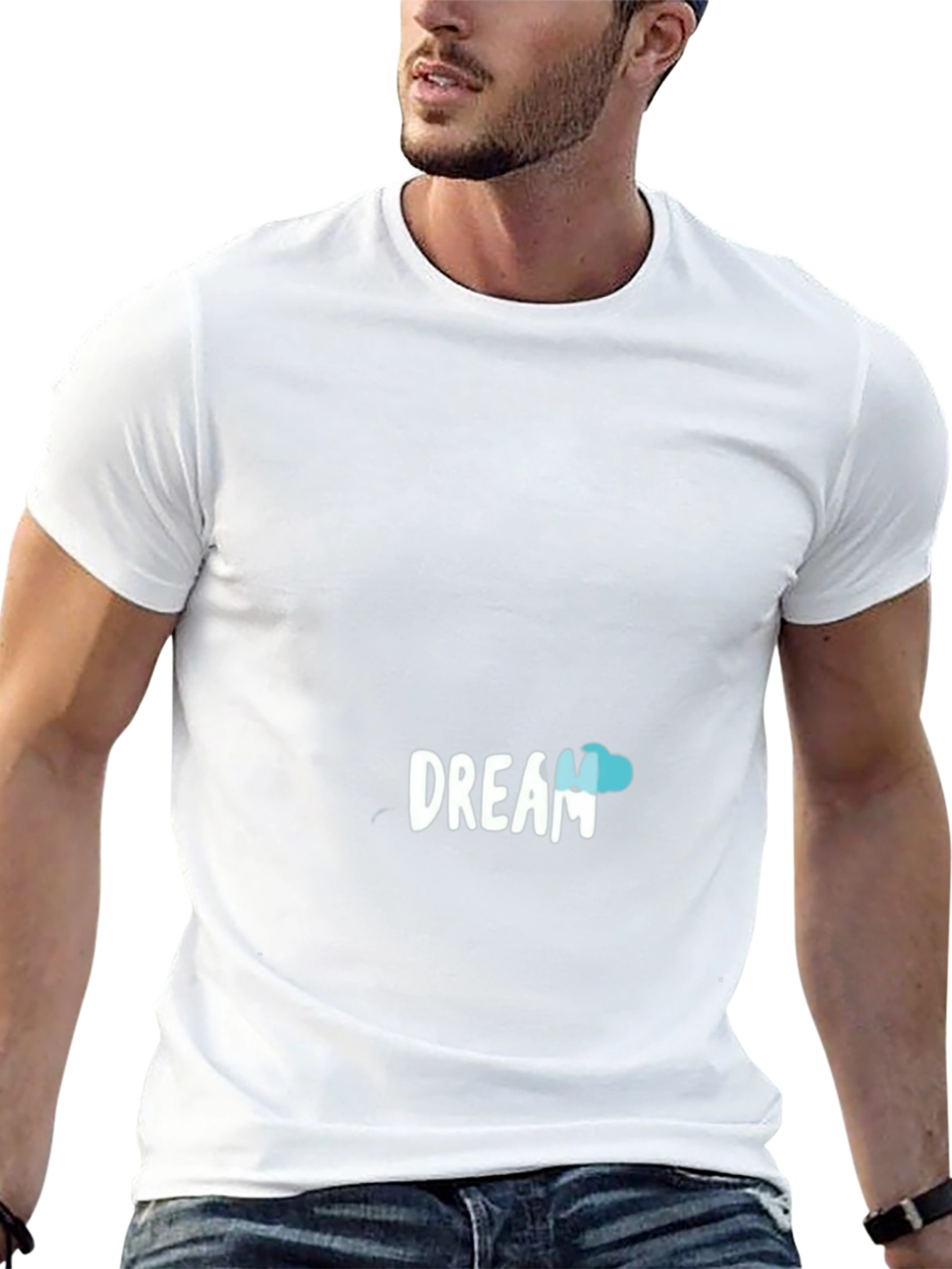 Dream Cloud Graphic Black T-Shirt