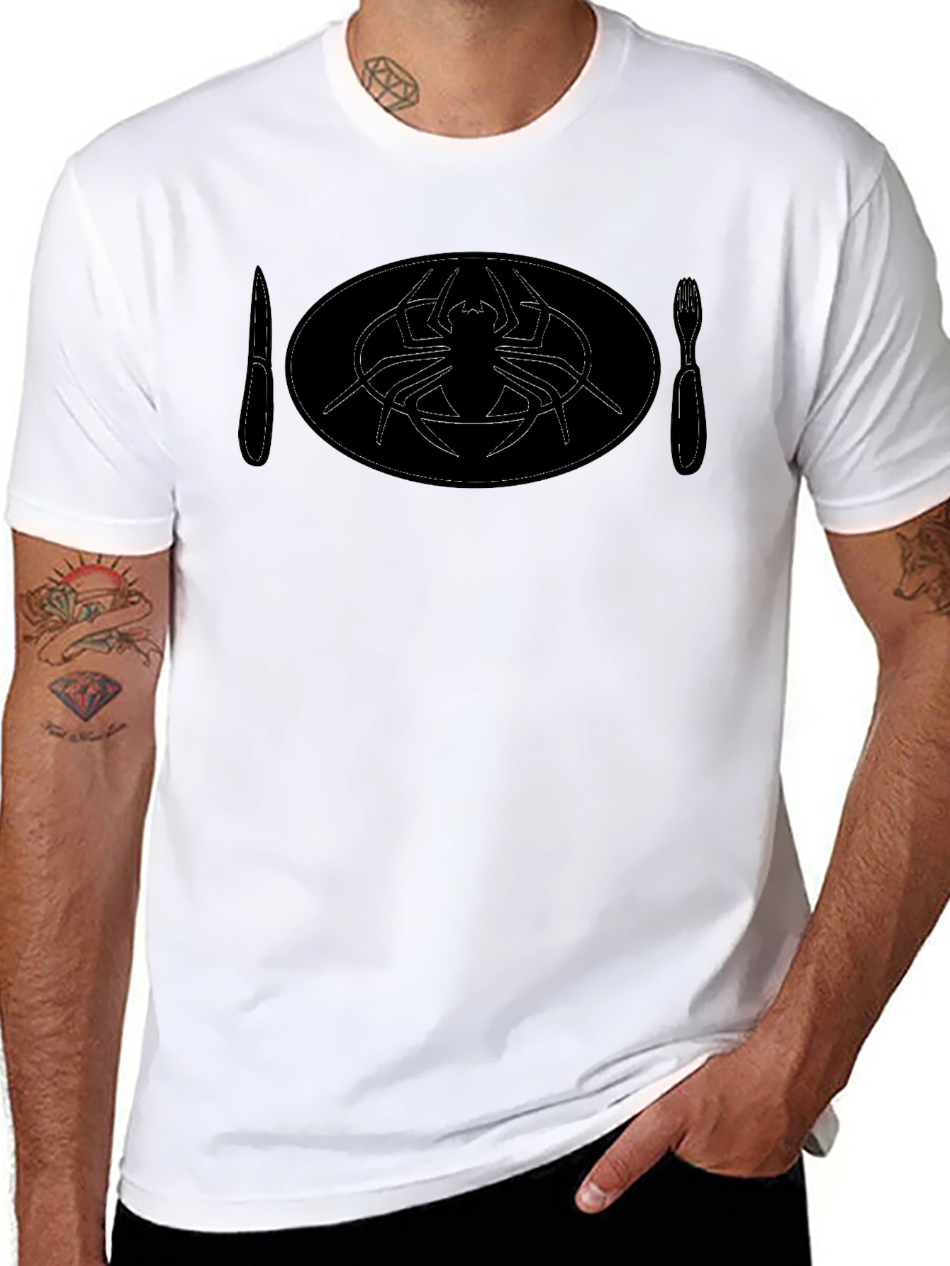 Spider Meal T-Shirt - Unique Graphic Tee