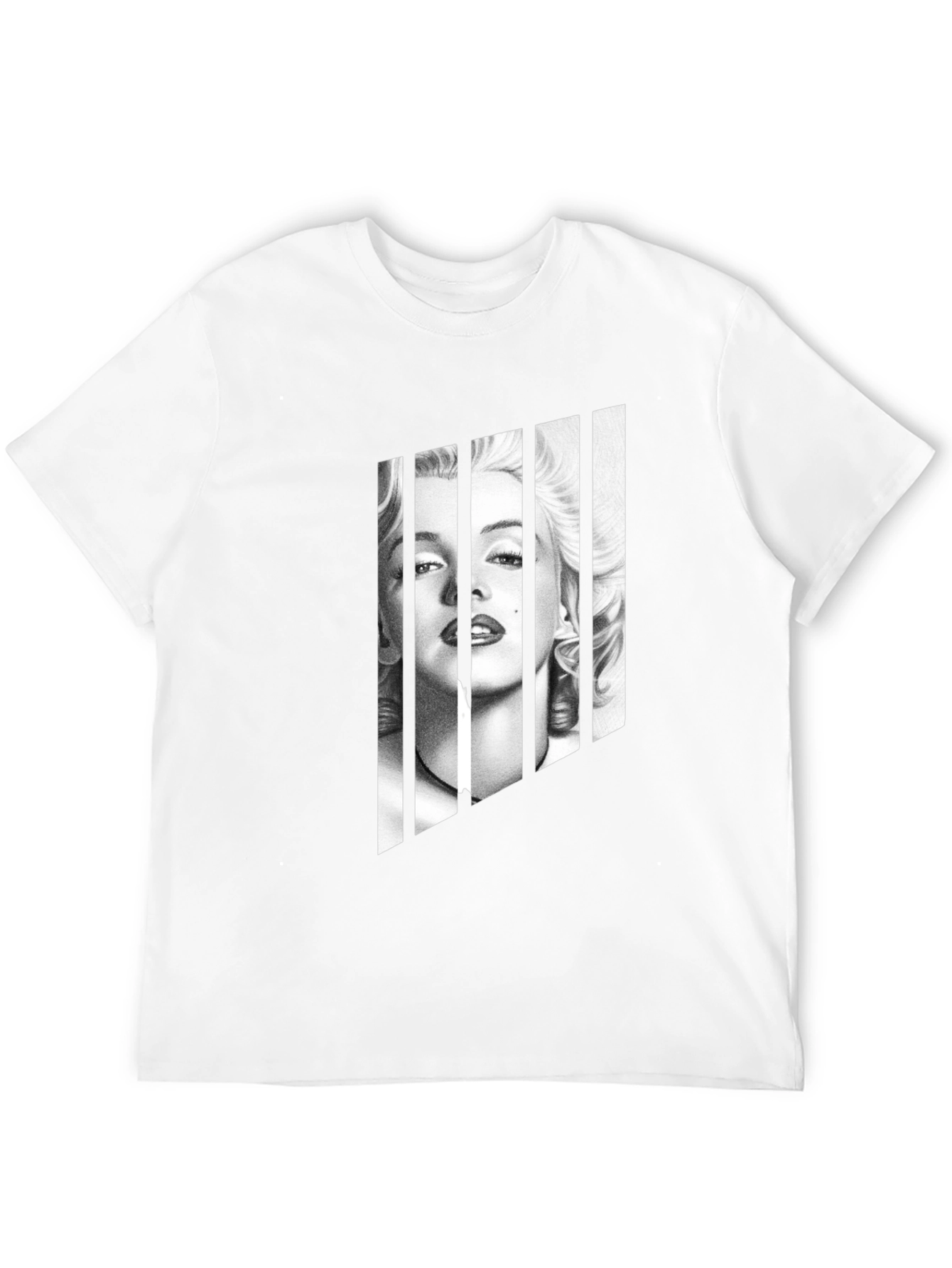 Marilyn Monroe Portrait Tee - Black Graphic T-Shirt