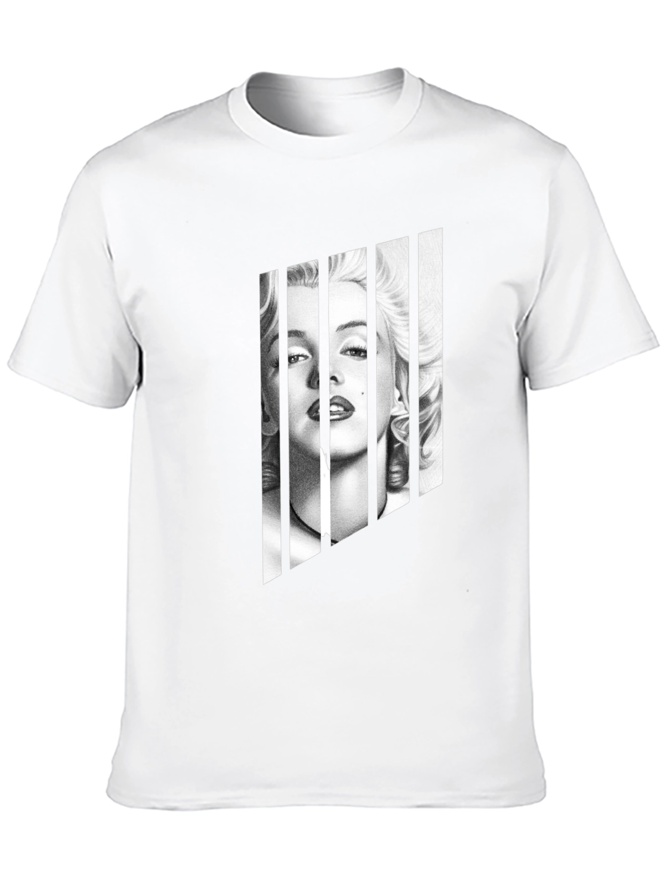 Marilyn Monroe Portrait Tee - Black Graphic T-Shirt