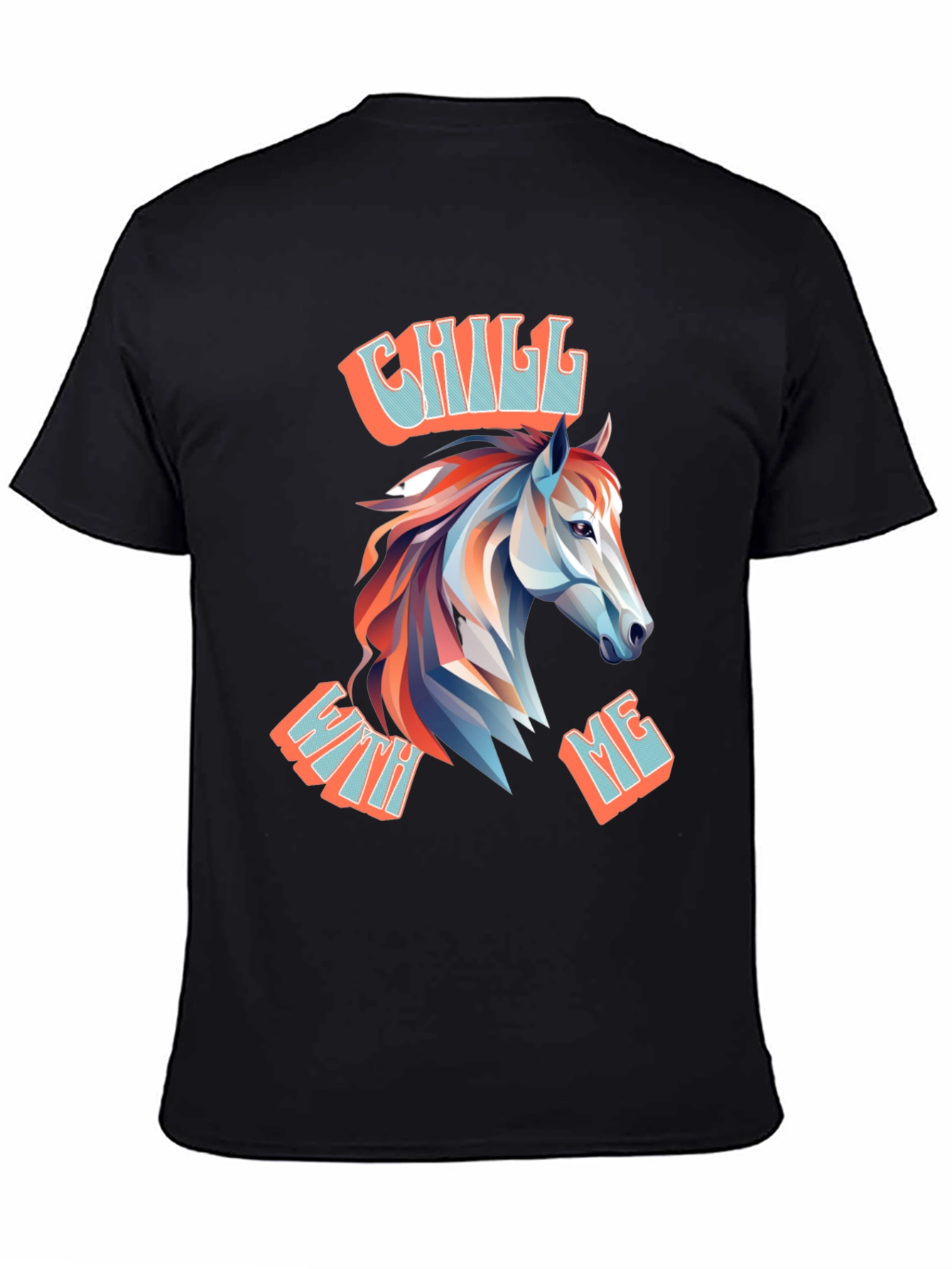 Chill With Me Horse Graphic T-Shirt