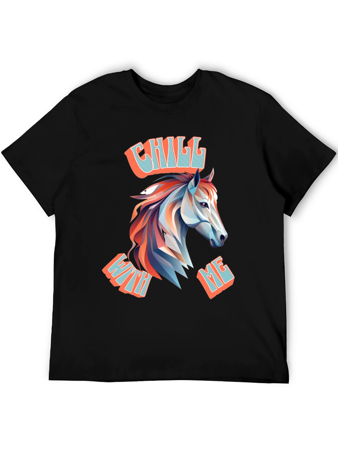 Chill With Me Horse Graphic T-Shirt