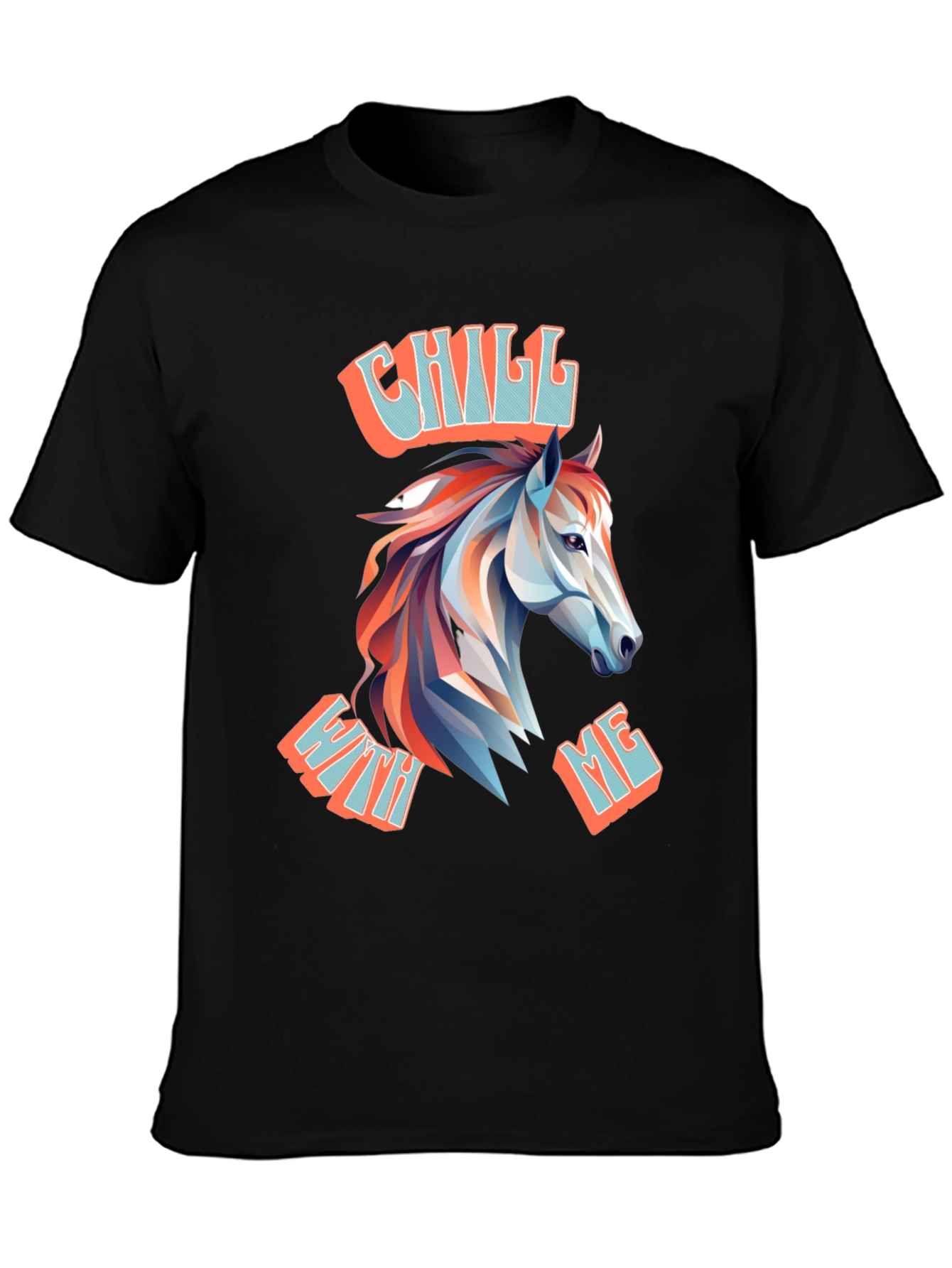 Chill With Me Horse Graphic T-Shirt