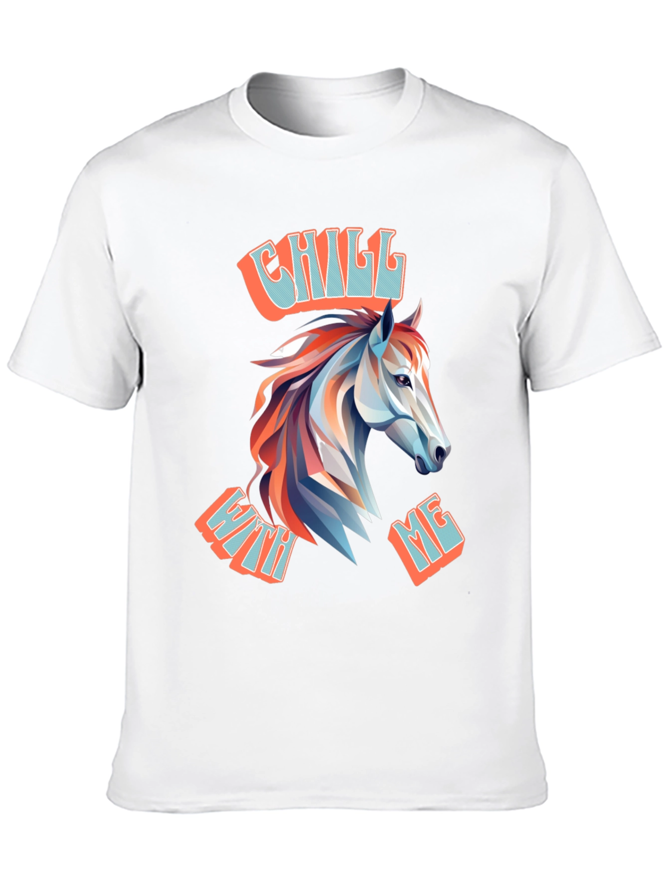 Chill With Me Horse Graphic T-Shirt