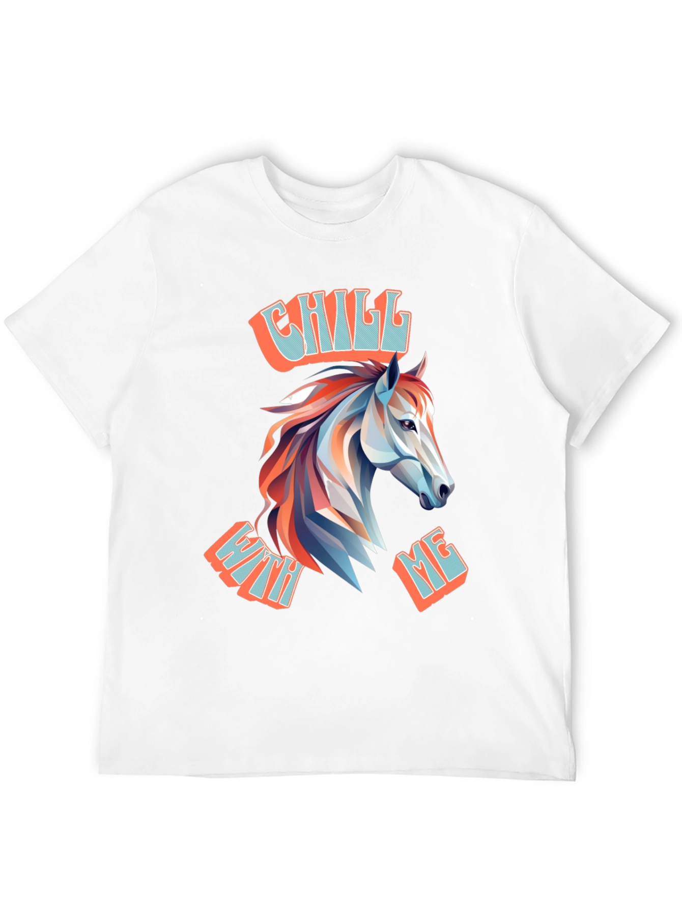 Chill With Me Horse Graphic T-Shirt
