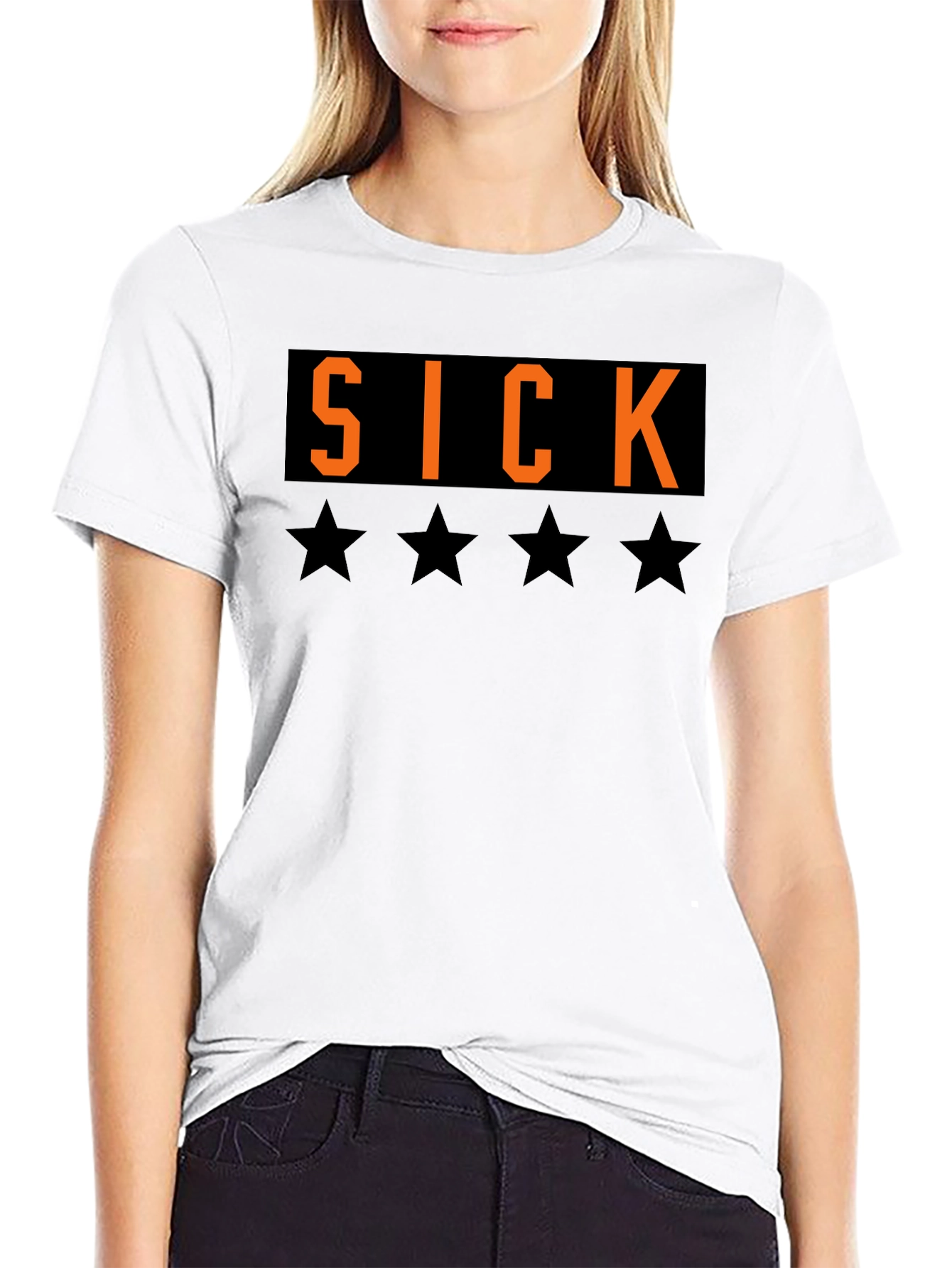 SICK T-Shirt - Black Tee with Bold Graphic