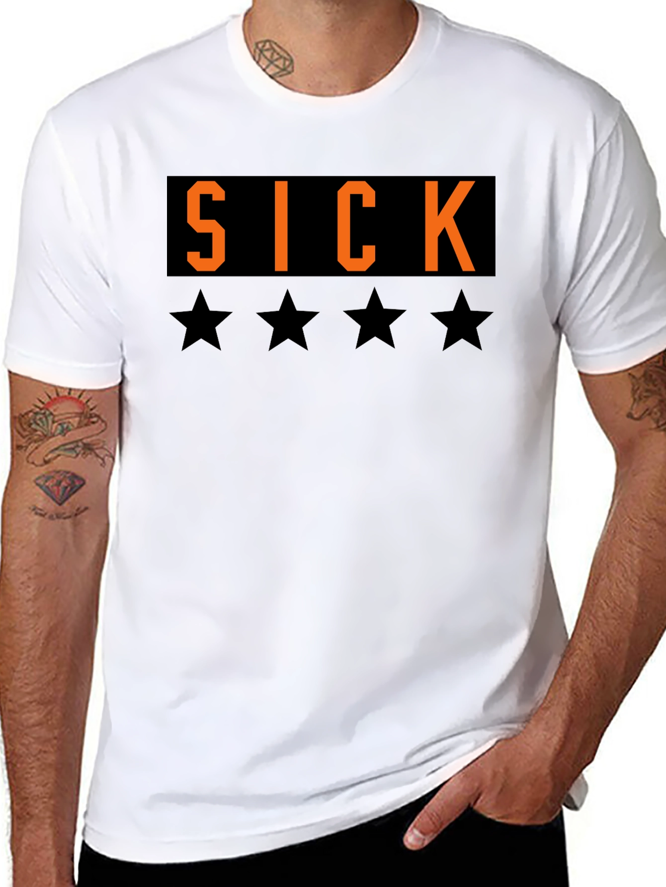 SICK T-Shirt - Black Tee with Bold Graphic