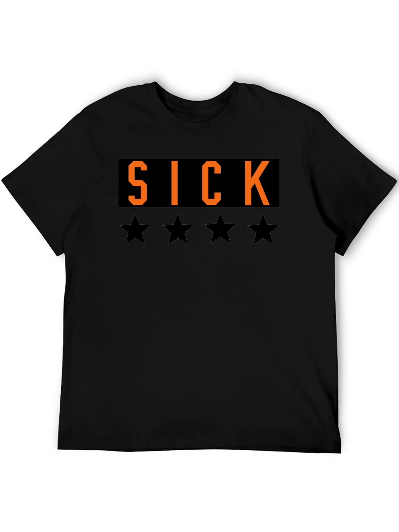 SICK T-Shirt - Black Tee with Bold Graphic