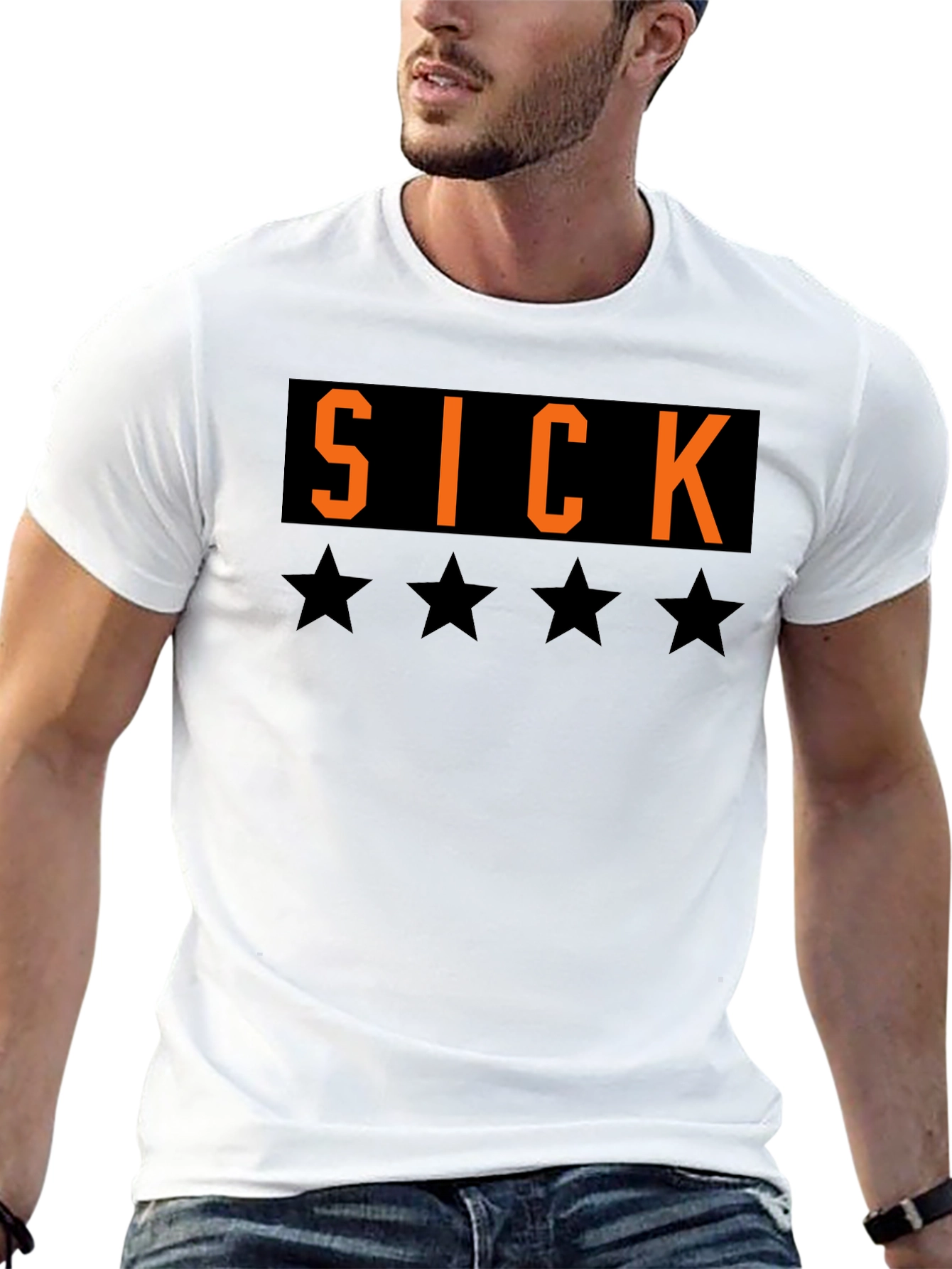 SICK T-Shirt - Black Tee with Bold Graphic