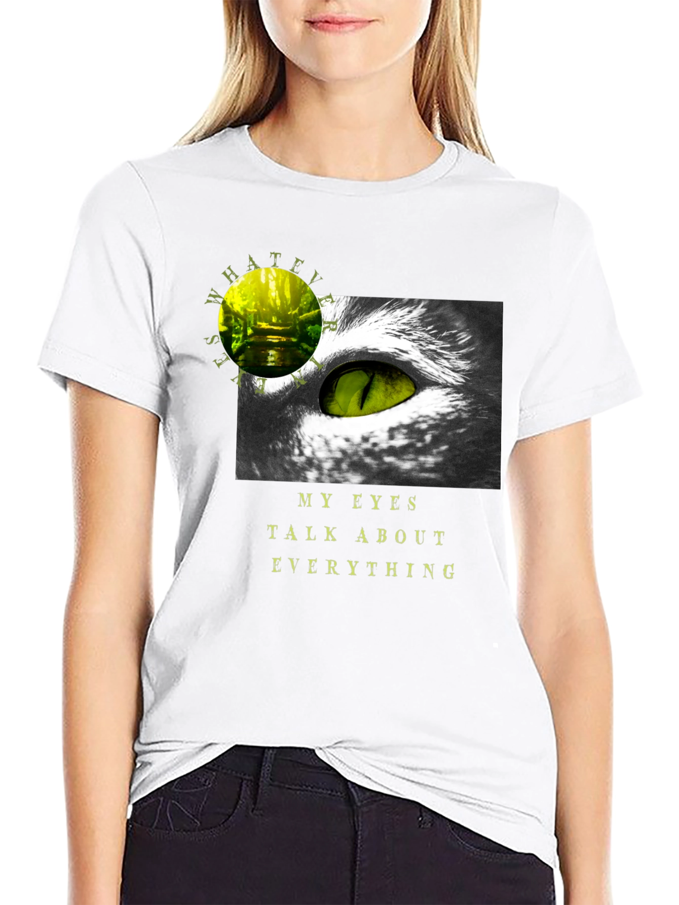 Expressive Eye Graphic Tee