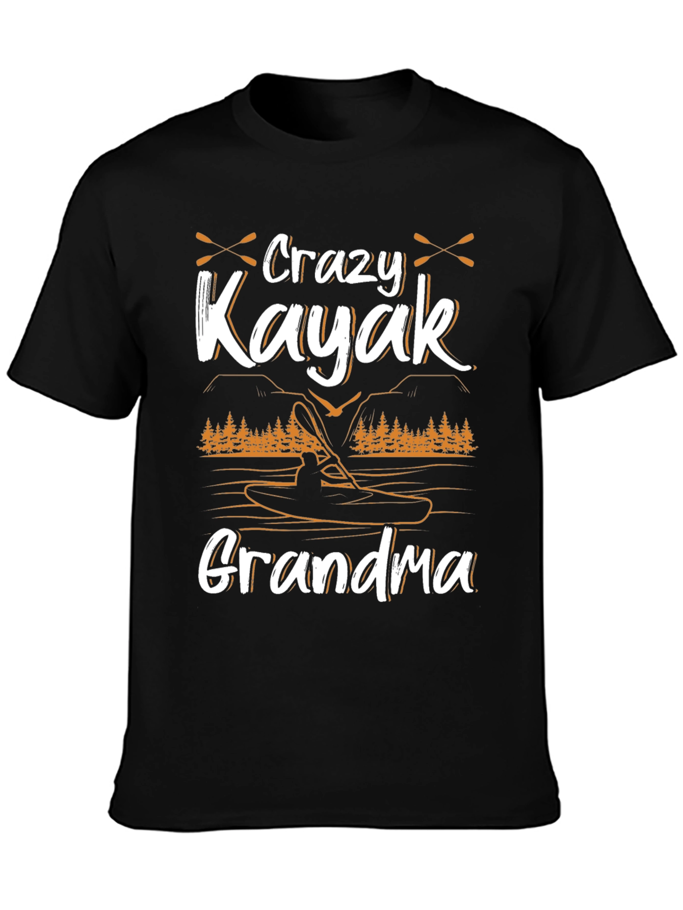 Crazy Kayak Grandma T-Shirt - Paddling Adventure Tee