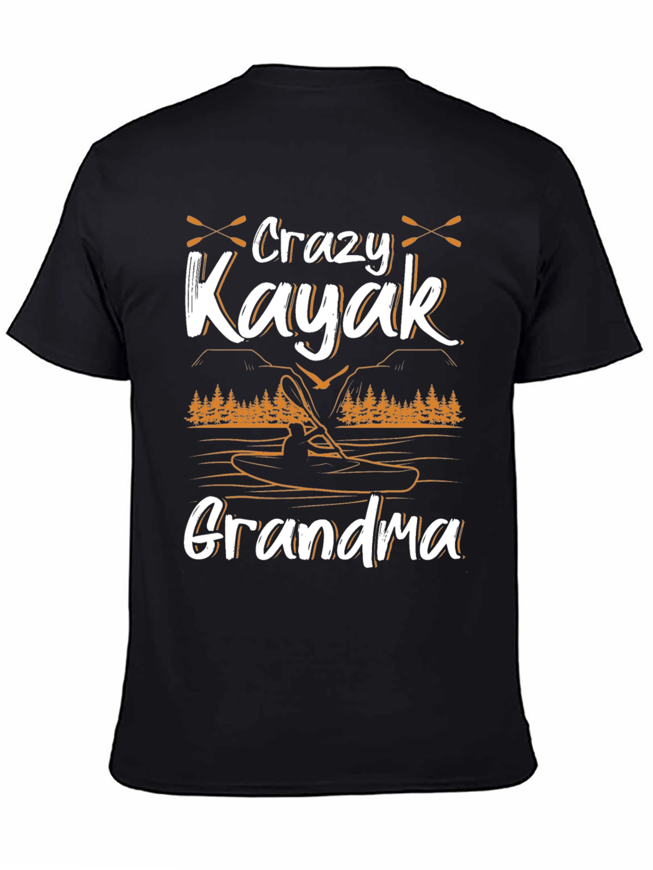 Crazy Kayak Grandma T-Shirt - Paddling Adventure Tee