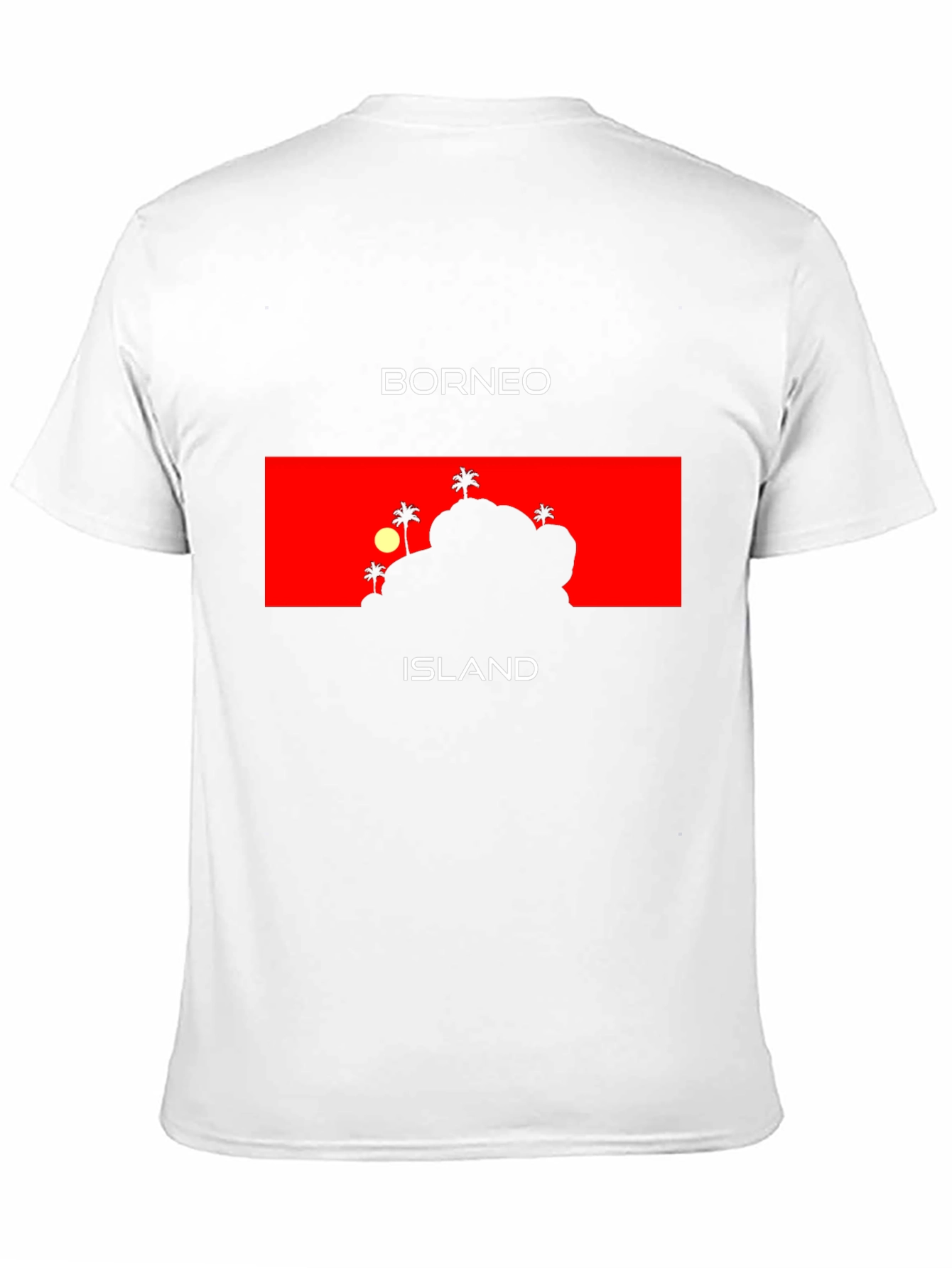 Borneo Island Graphic T-Shirt - Tropical Vacation Tee