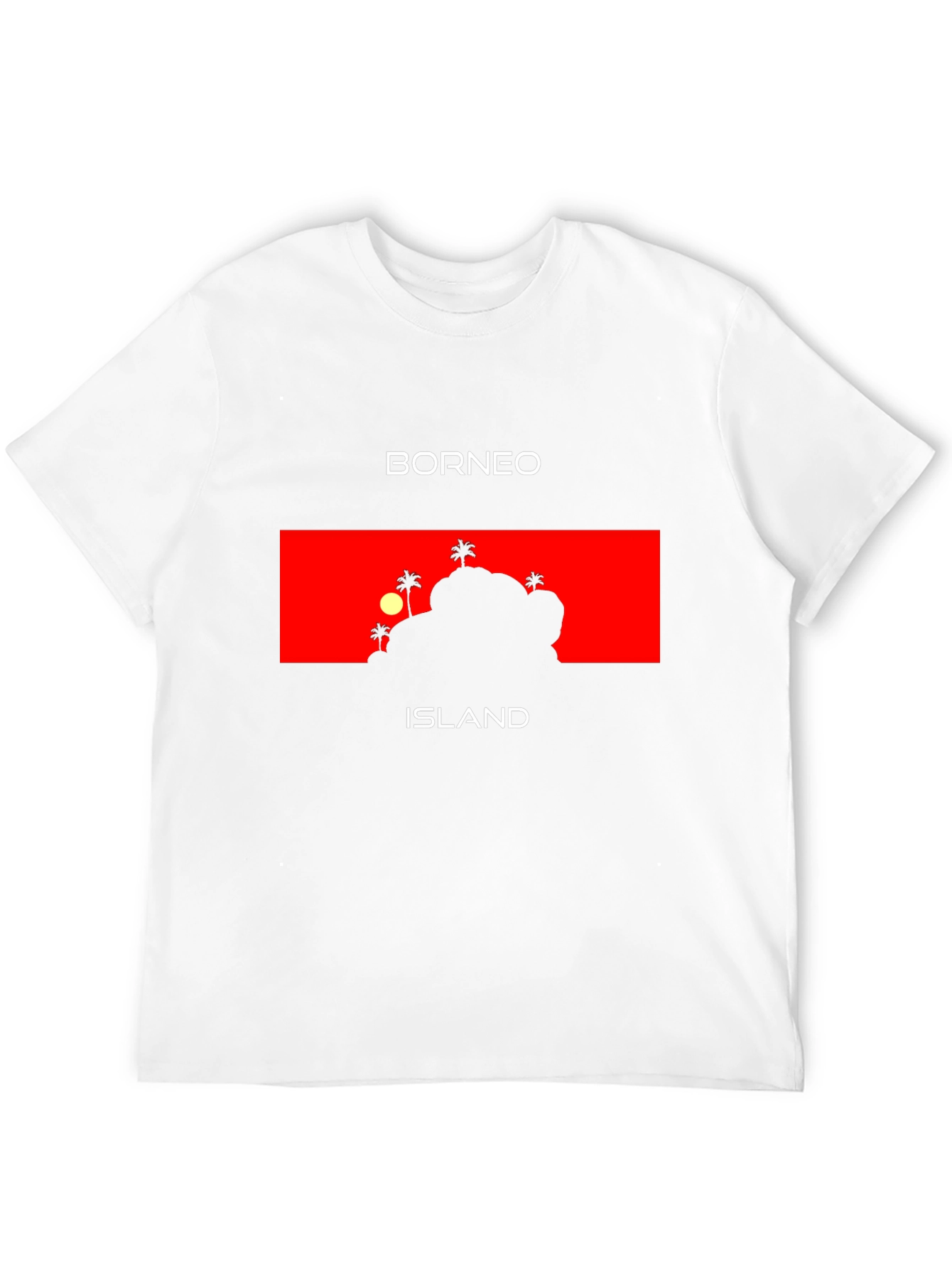 Borneo Island Graphic T-Shirt - Tropical Vacation Tee
