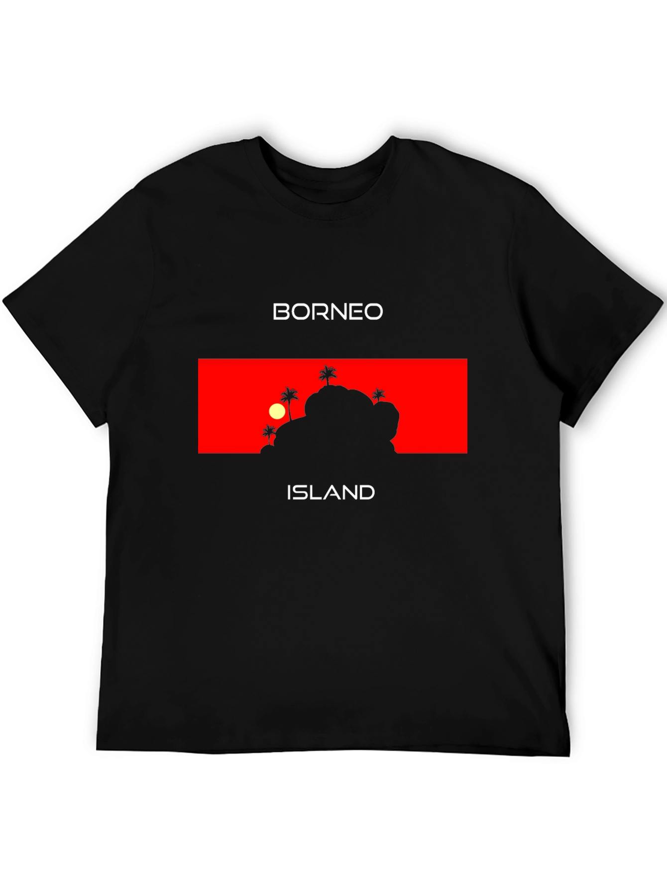 Borneo Island Graphic T-Shirt - Tropical Vacation Tee