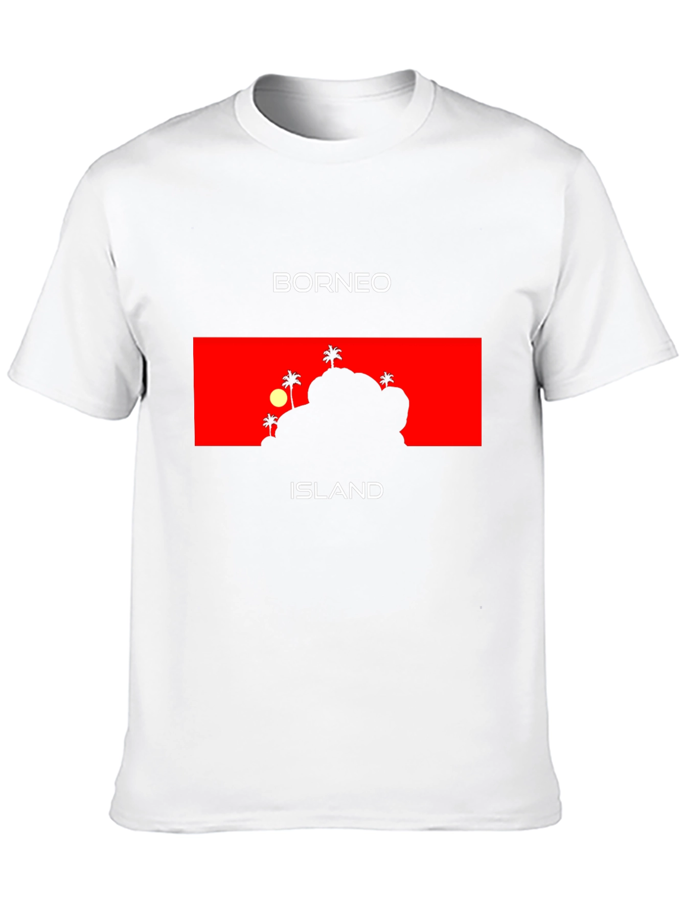 Borneo Island Graphic T-Shirt - Tropical Vacation Tee