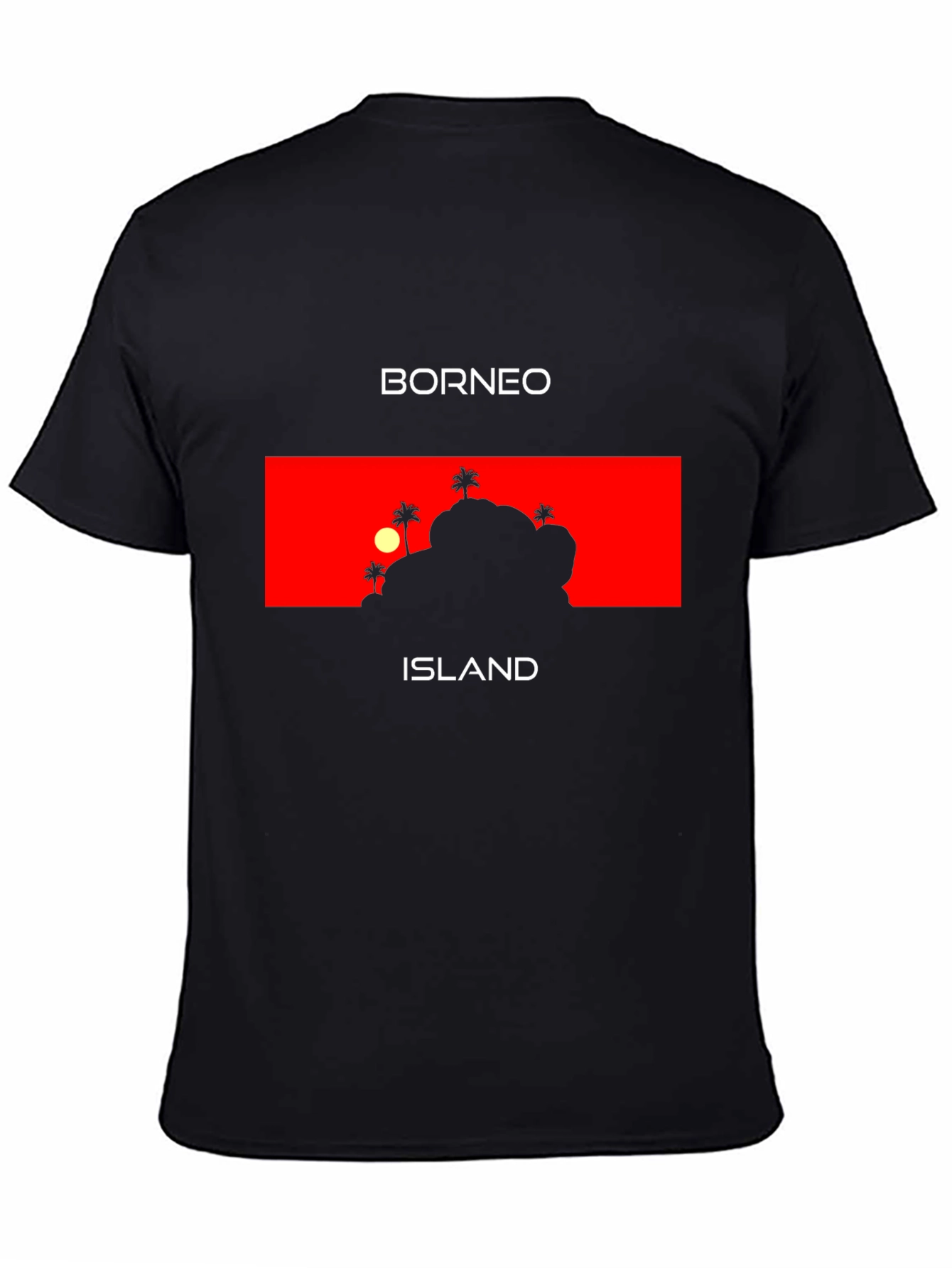 Borneo Island Graphic T-Shirt - Tropical Vacation Tee