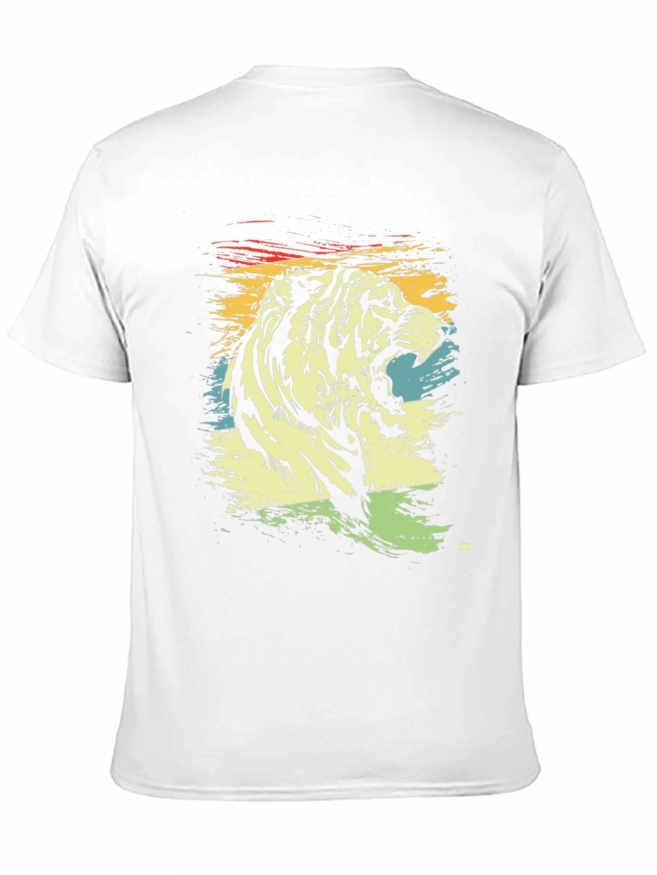 Retro Tiger Graphic T-Shirt - Black