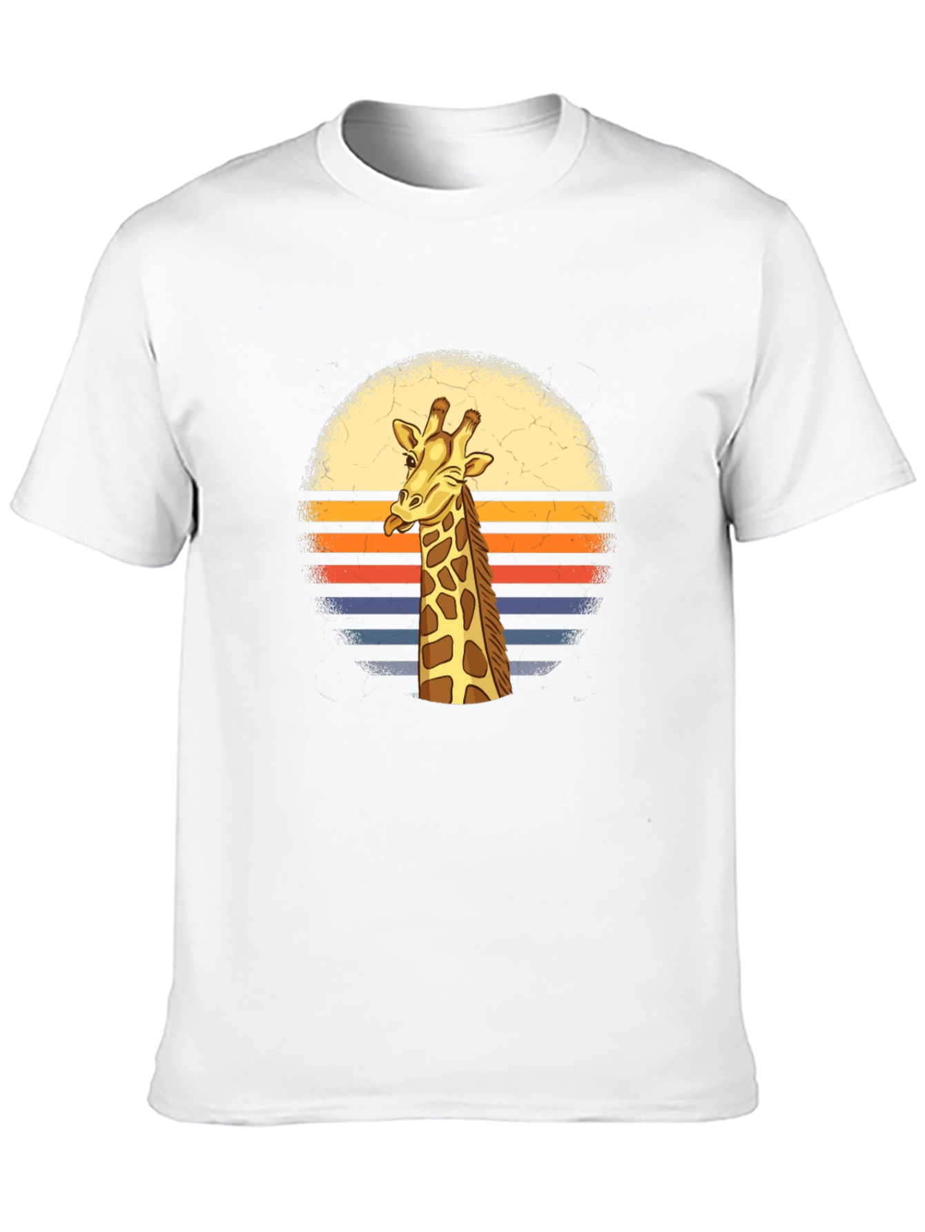 Retro Giraffe T-Shirt - Stylish Graphic Tee