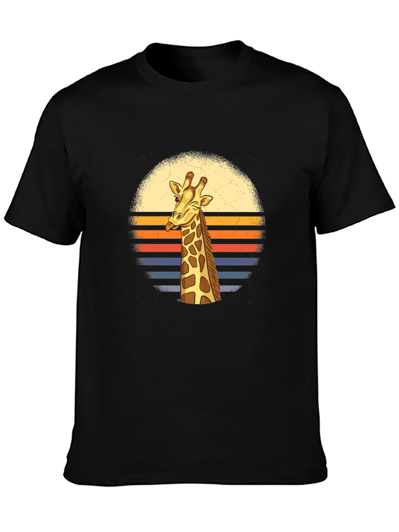Retro Giraffe T-Shirt - Stylish Graphic Tee