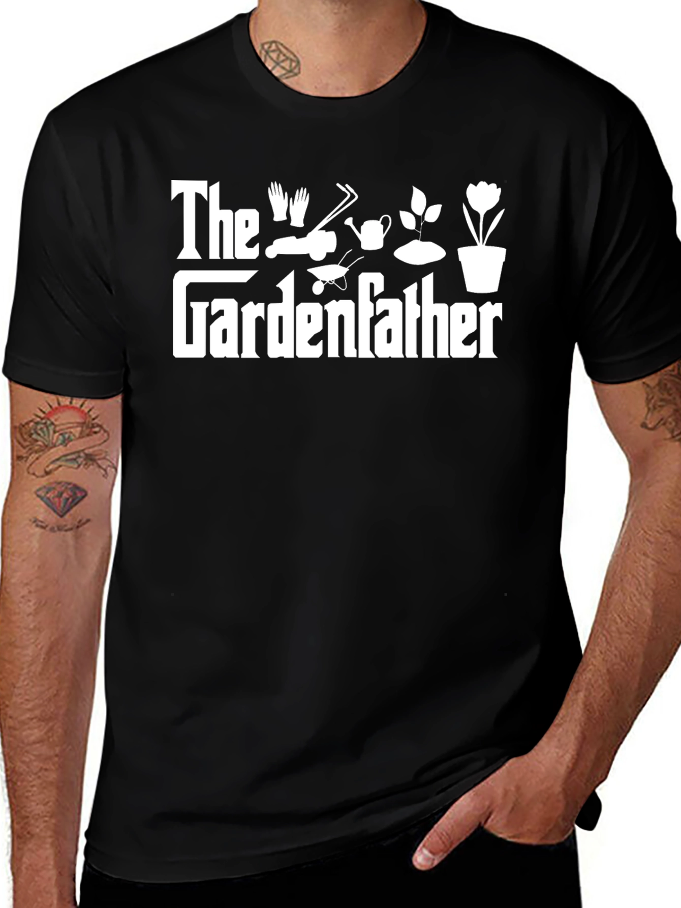 The Gardenfather T-Shirt Funny Gardening Gift for Dad