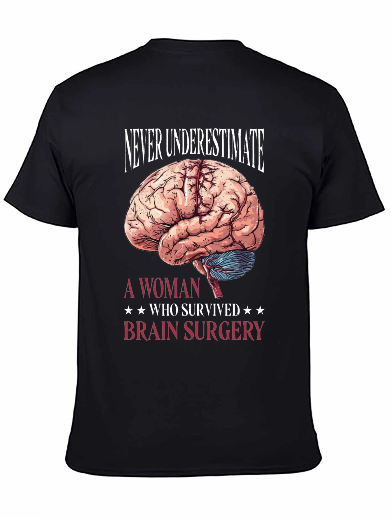 Brain Surgery Survivor T-Shirt - Never Underestimate