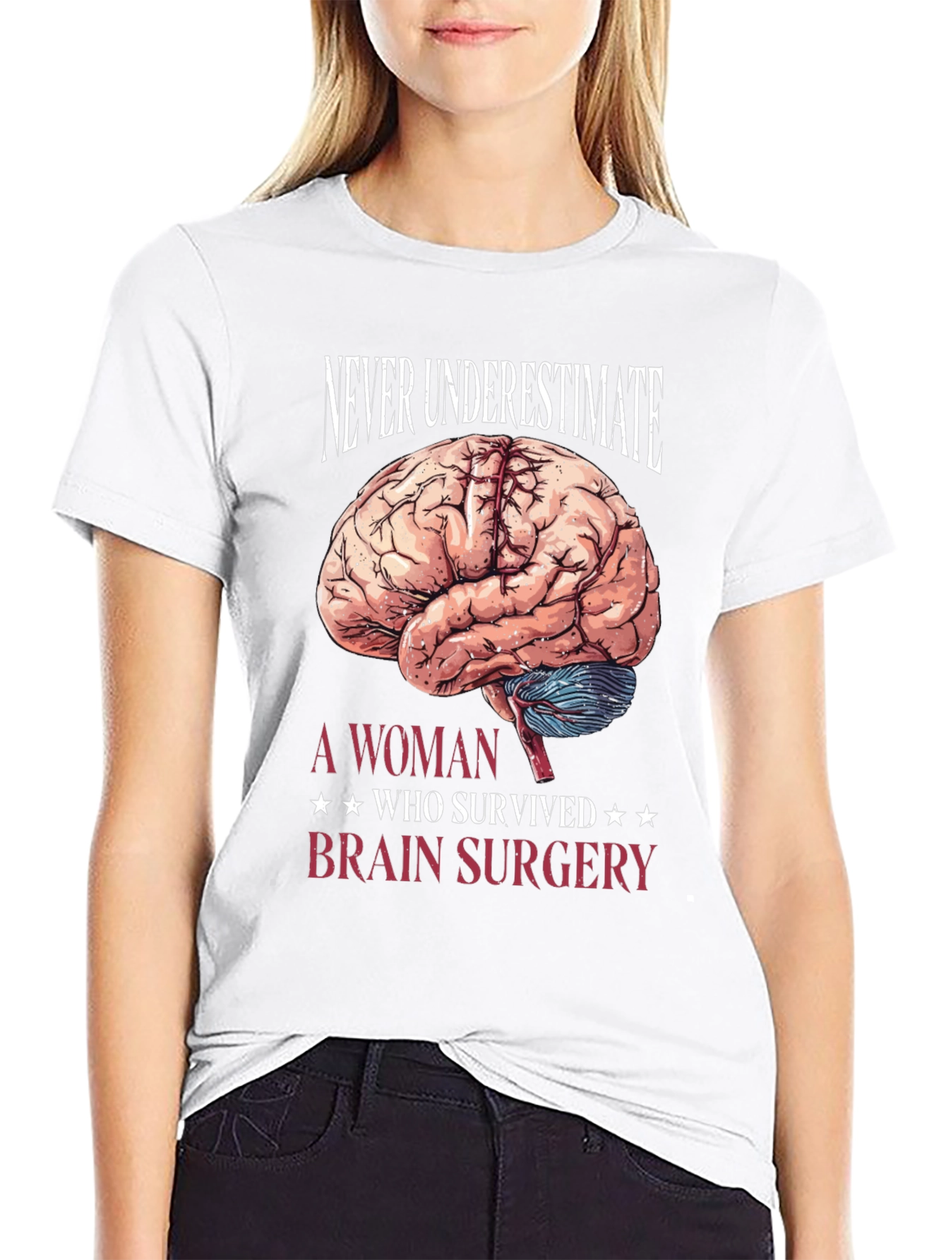 Brain Surgery Survivor T-Shirt - Never Underestimate