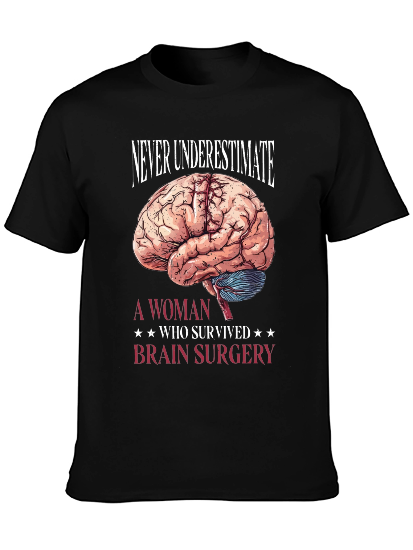 Brain Surgery Survivor T-Shirt - Never Underestimate