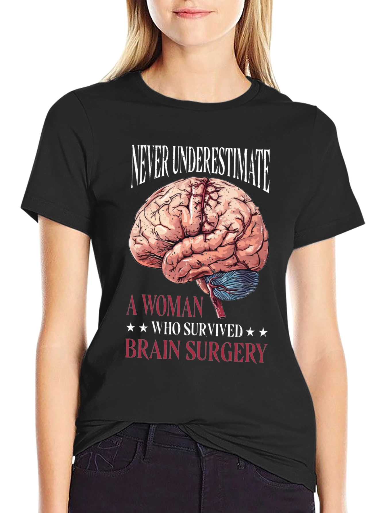 Brain Surgery Survivor T-Shirt - Never Underestimate