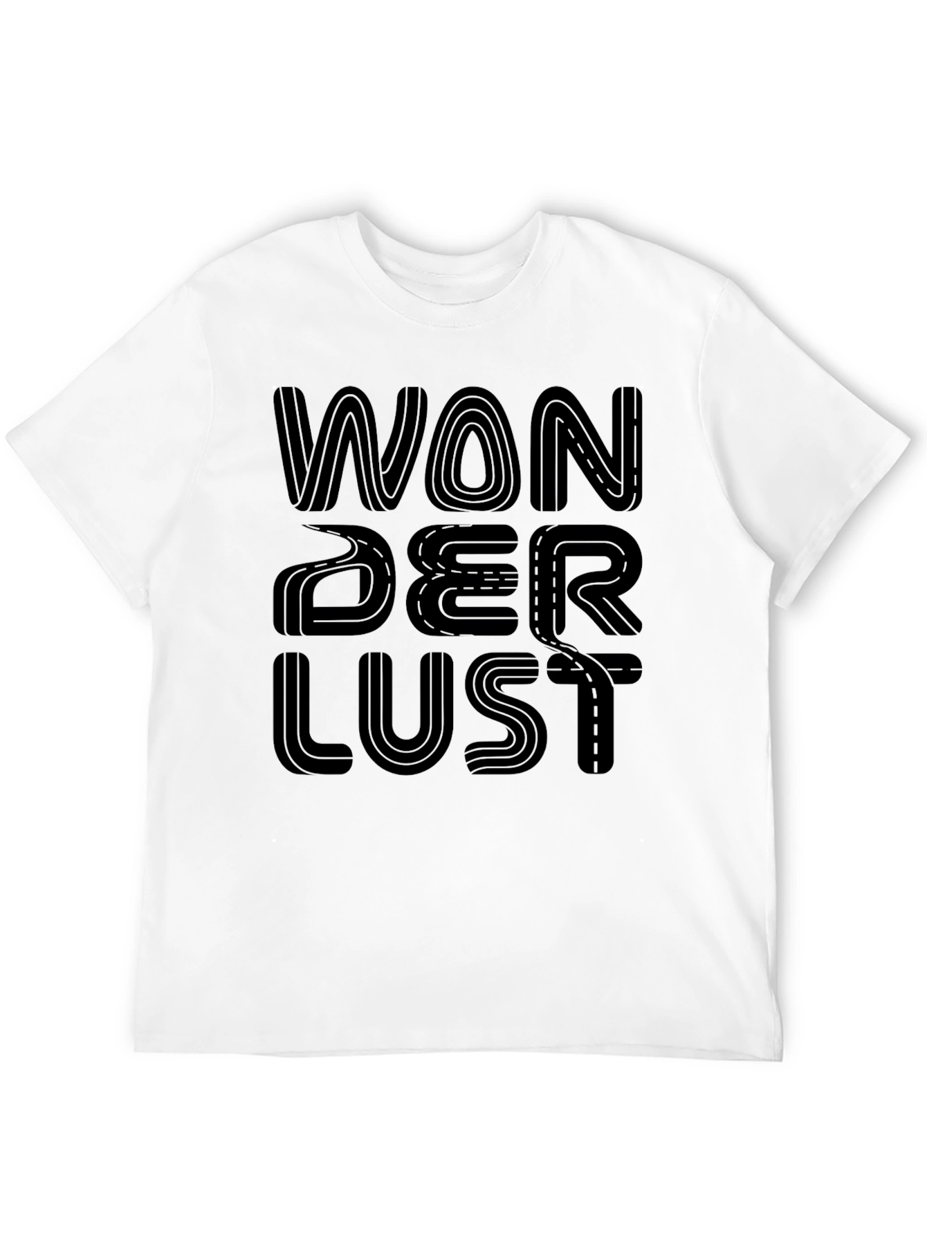Wanderlust Road Trip Graphic Tee - Black