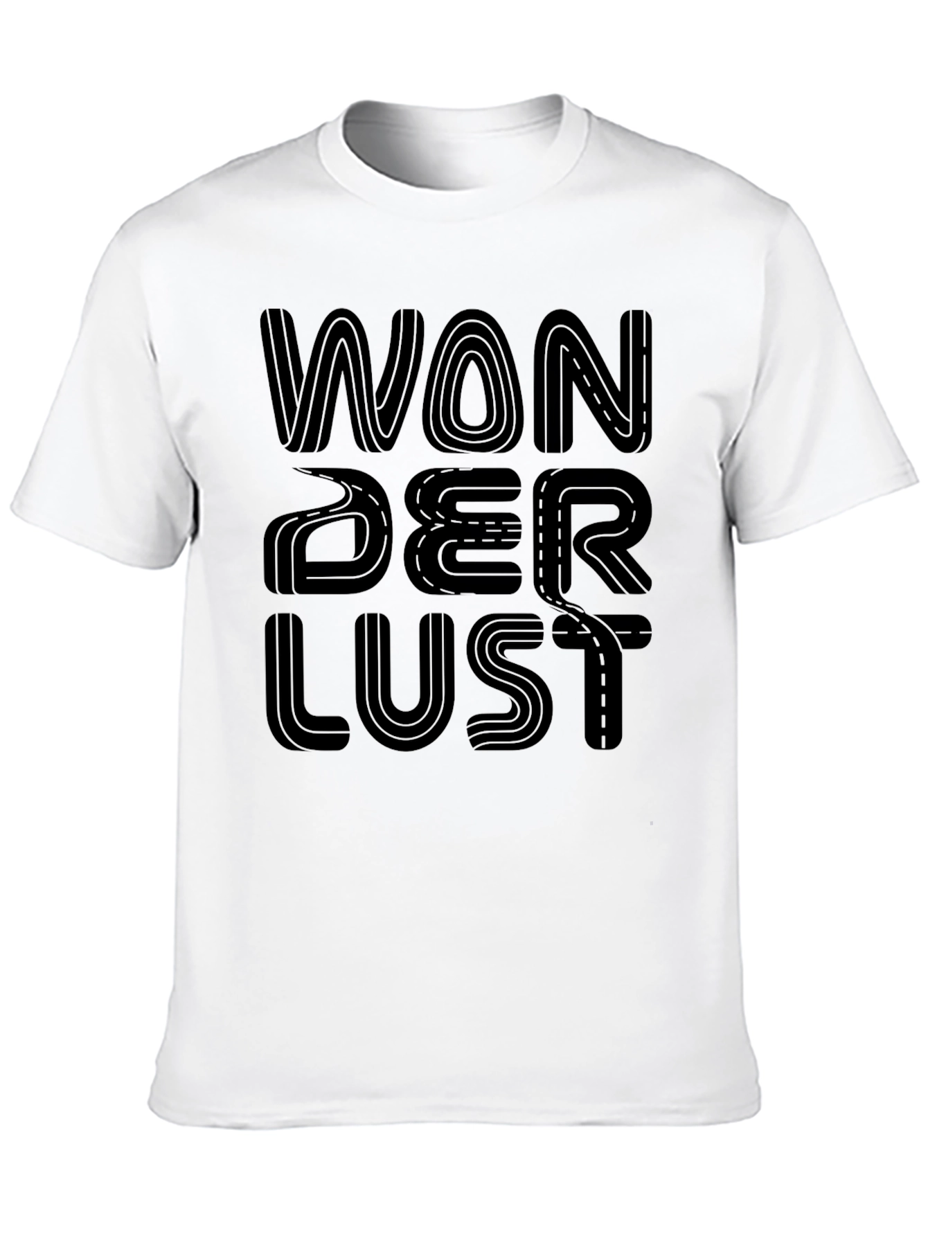Wanderlust Road Trip Graphic Tee - Black