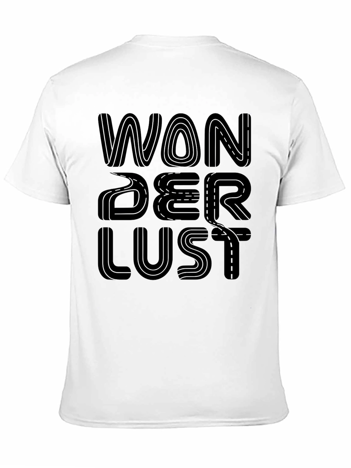 Wanderlust Road Trip Graphic Tee - Black