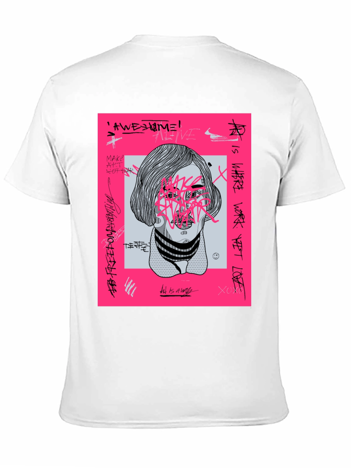 Edgy Graphic Print T-Shirt