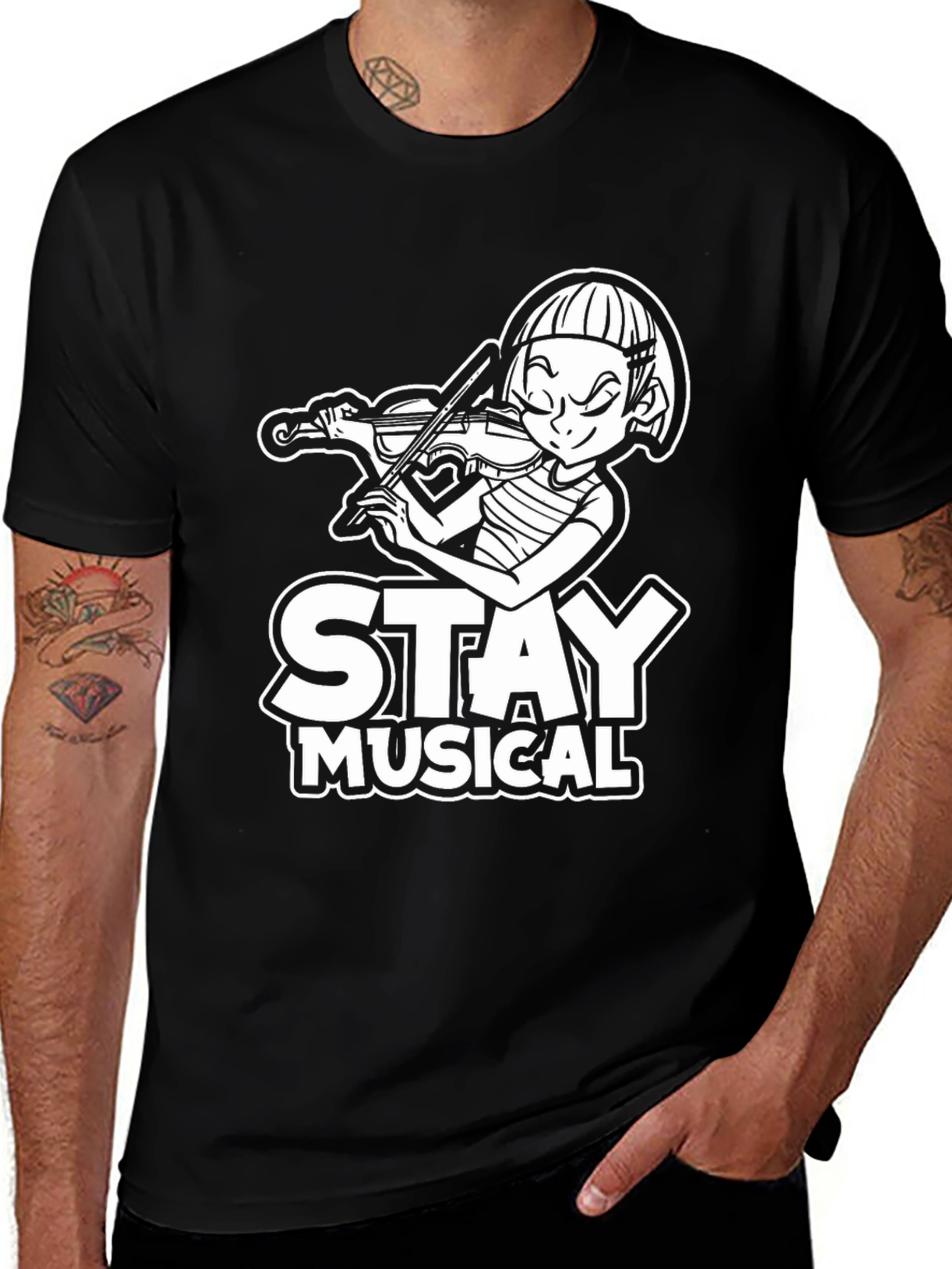 Stay Musical Black T-Shirt