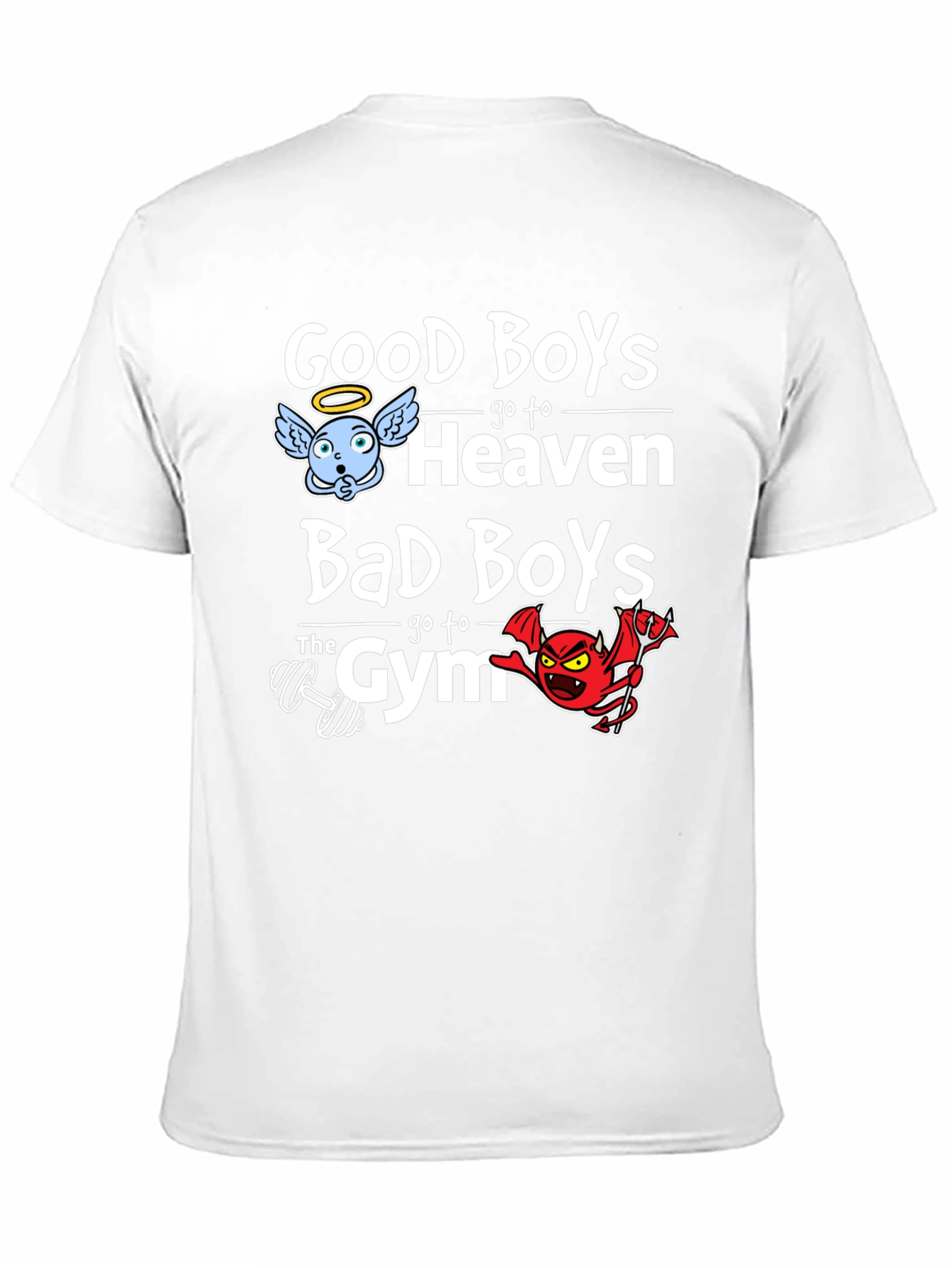 Good Boys Heaven Bad Boys Gym Graphic Tee