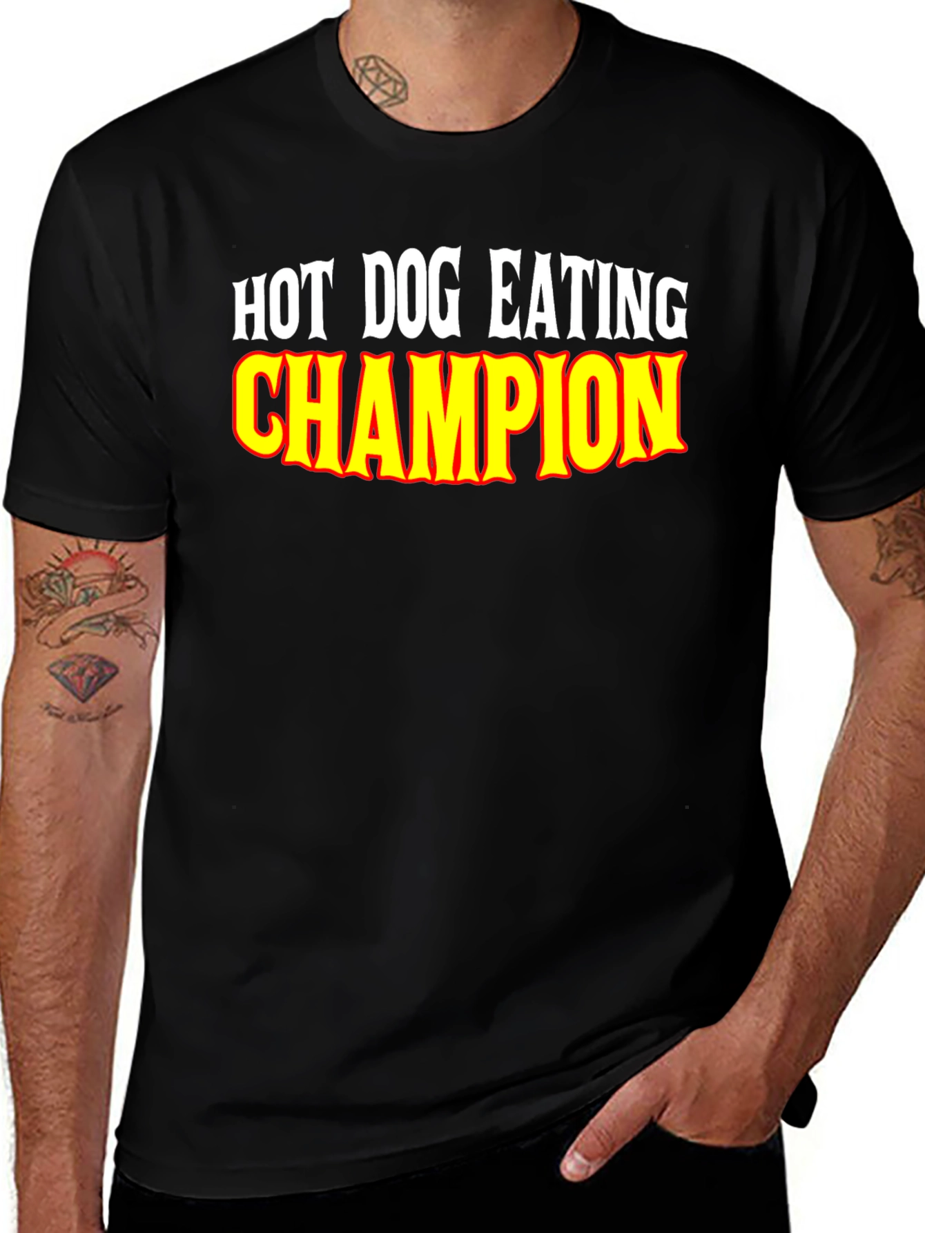 Hot Dog Eating Champion Graphic Tee
