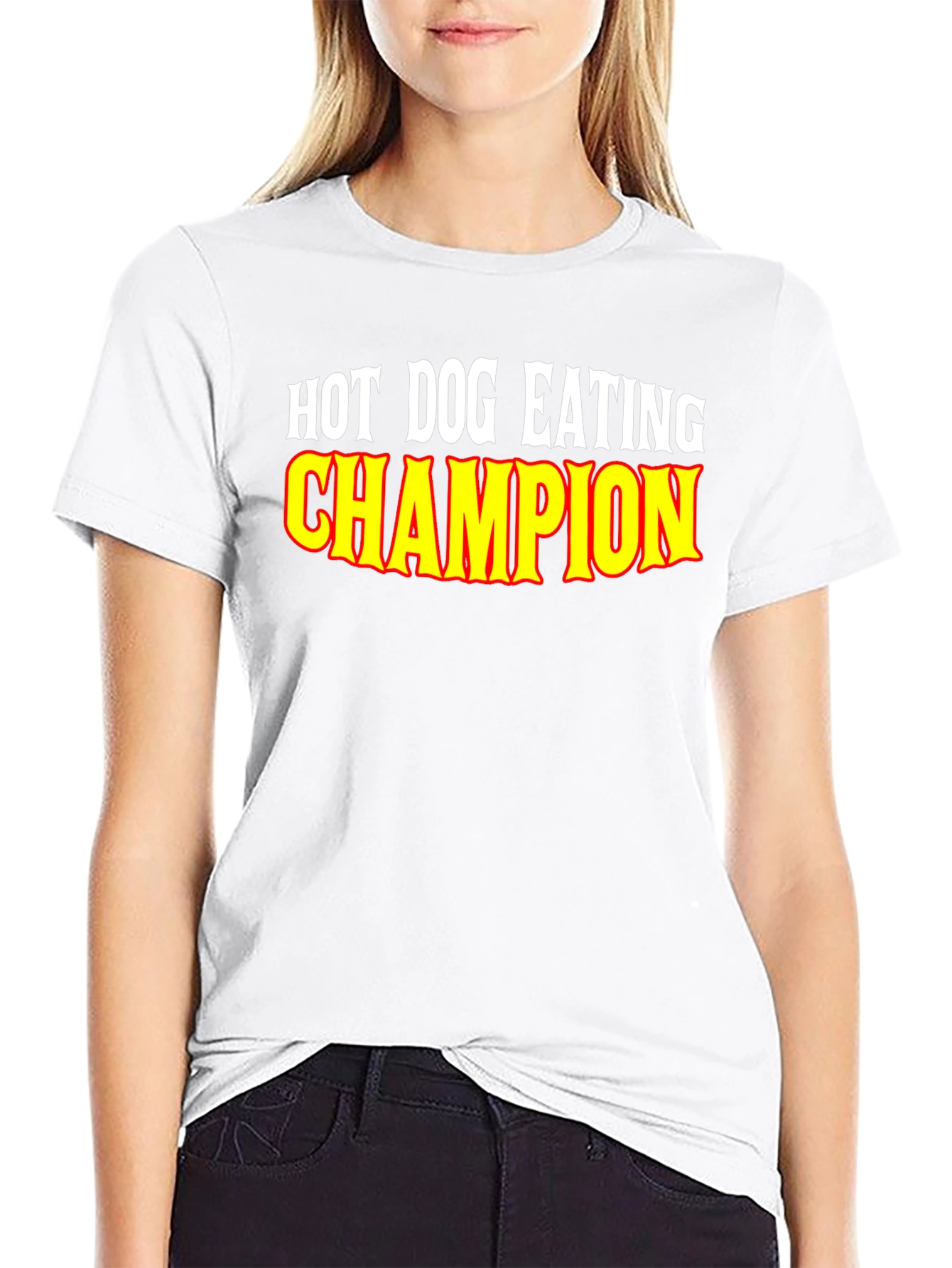 Hot Dog Eating Champion Graphic Tee