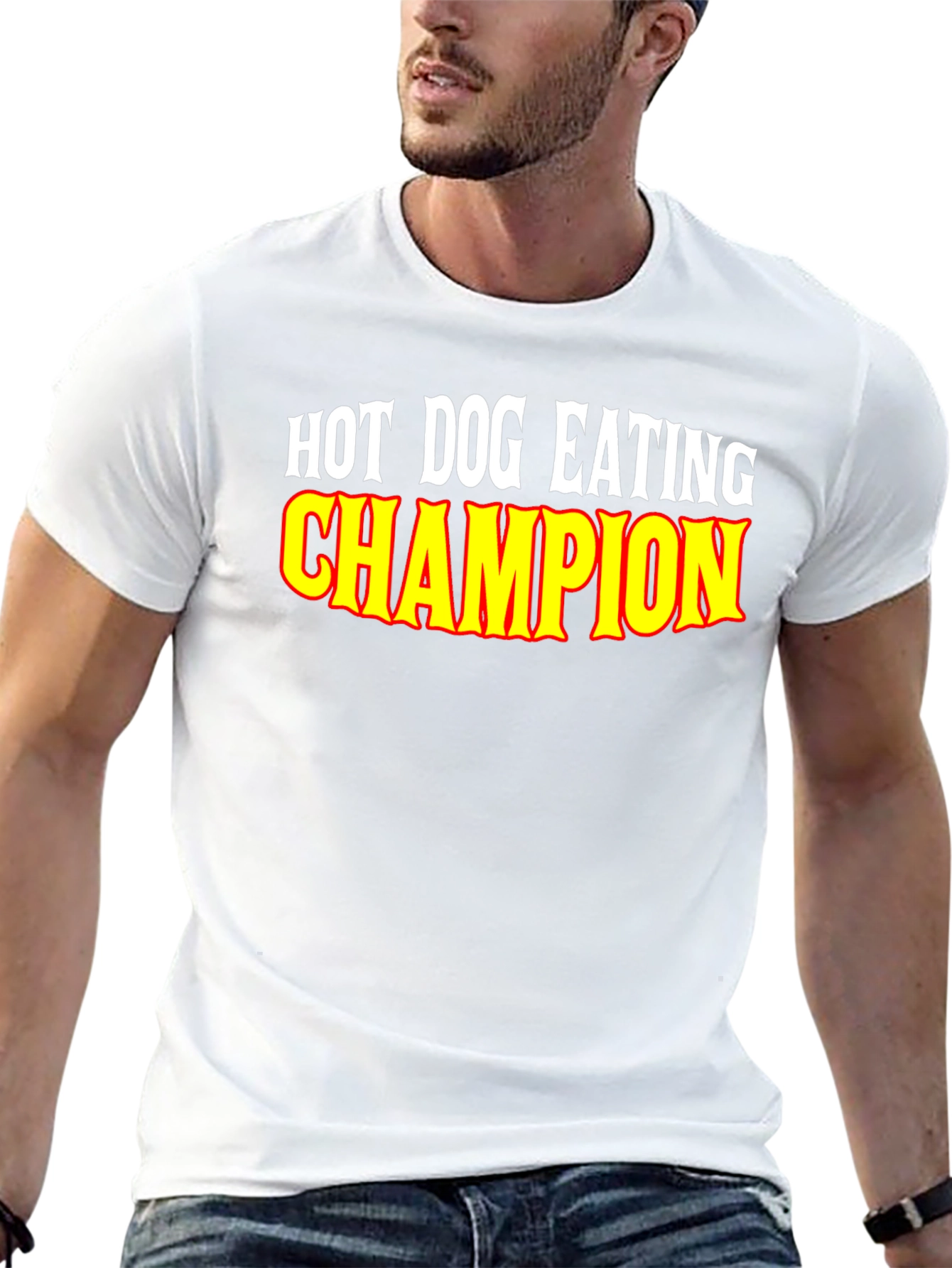 Hot Dog Eating Champion Graphic Tee