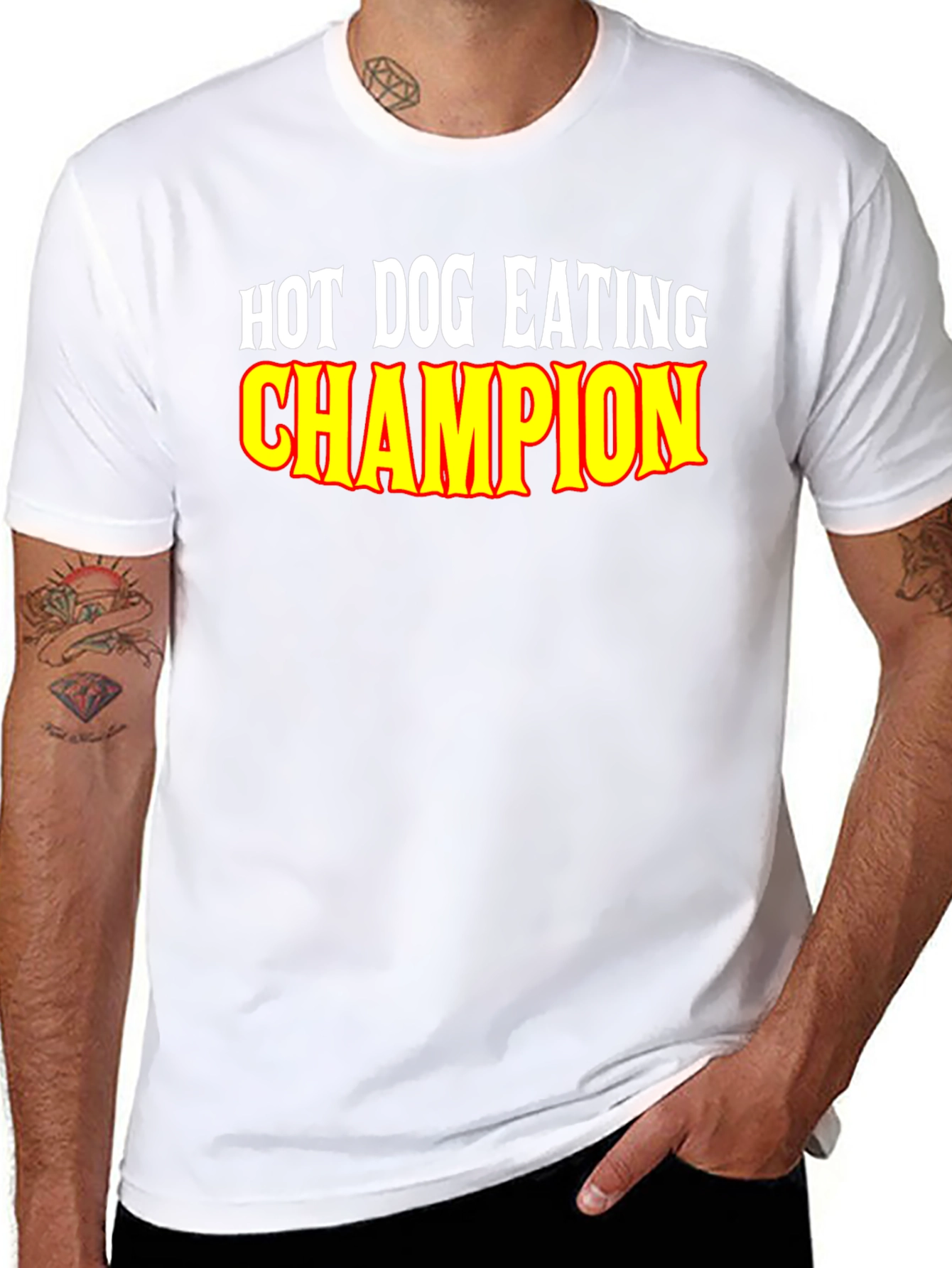 Hot Dog Eating Champion Graphic Tee