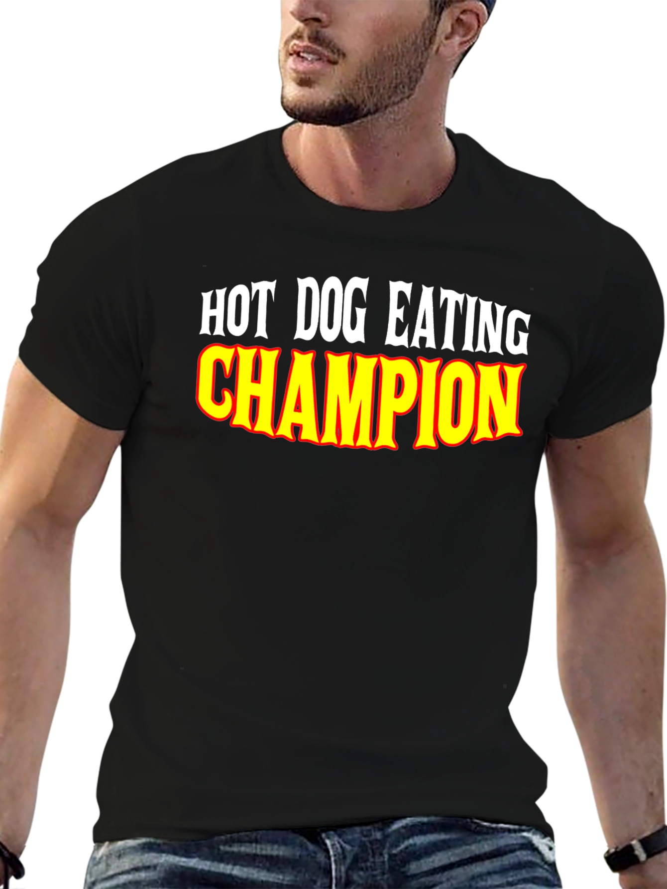 Hot Dog Eating Champion Graphic Tee