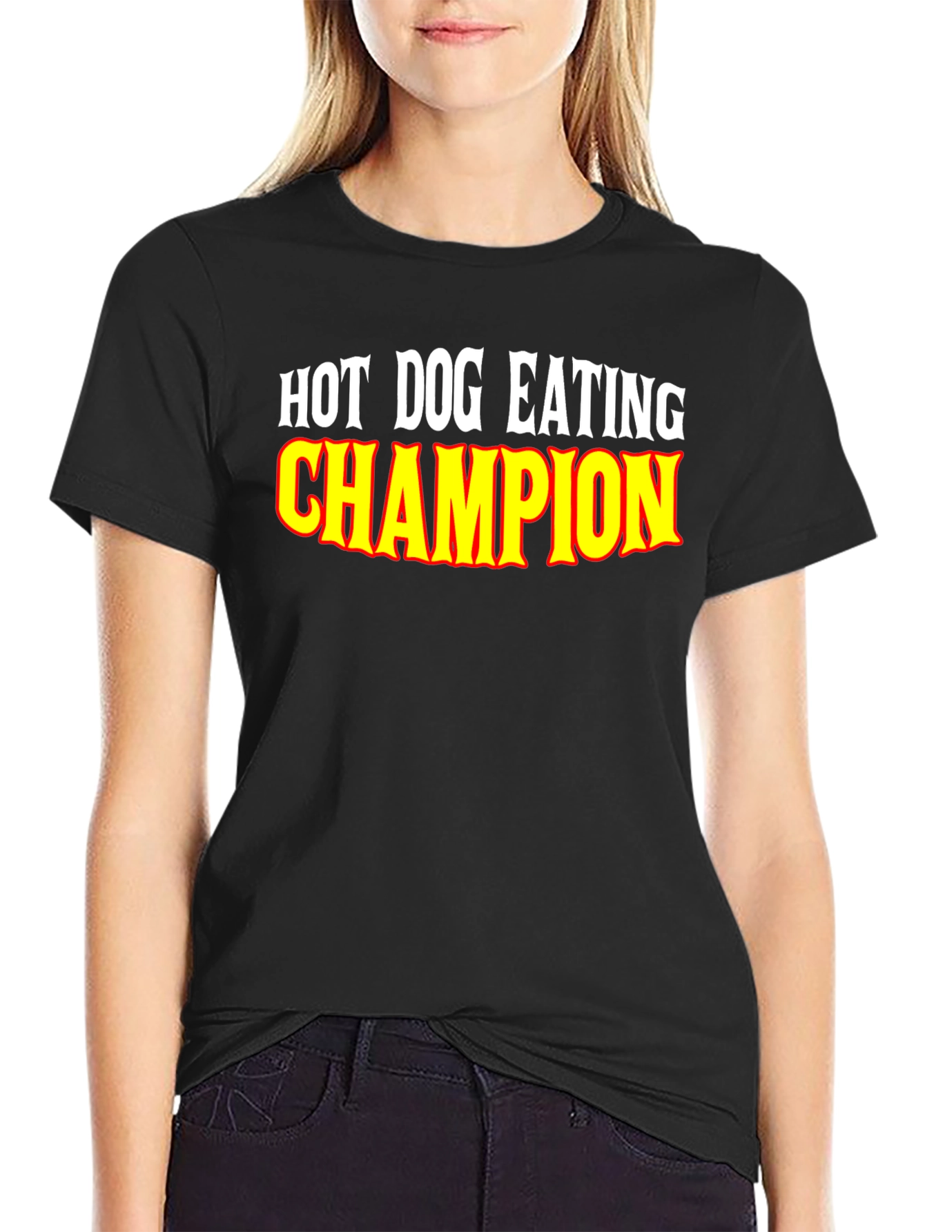Hot Dog Eating Champion Graphic Tee