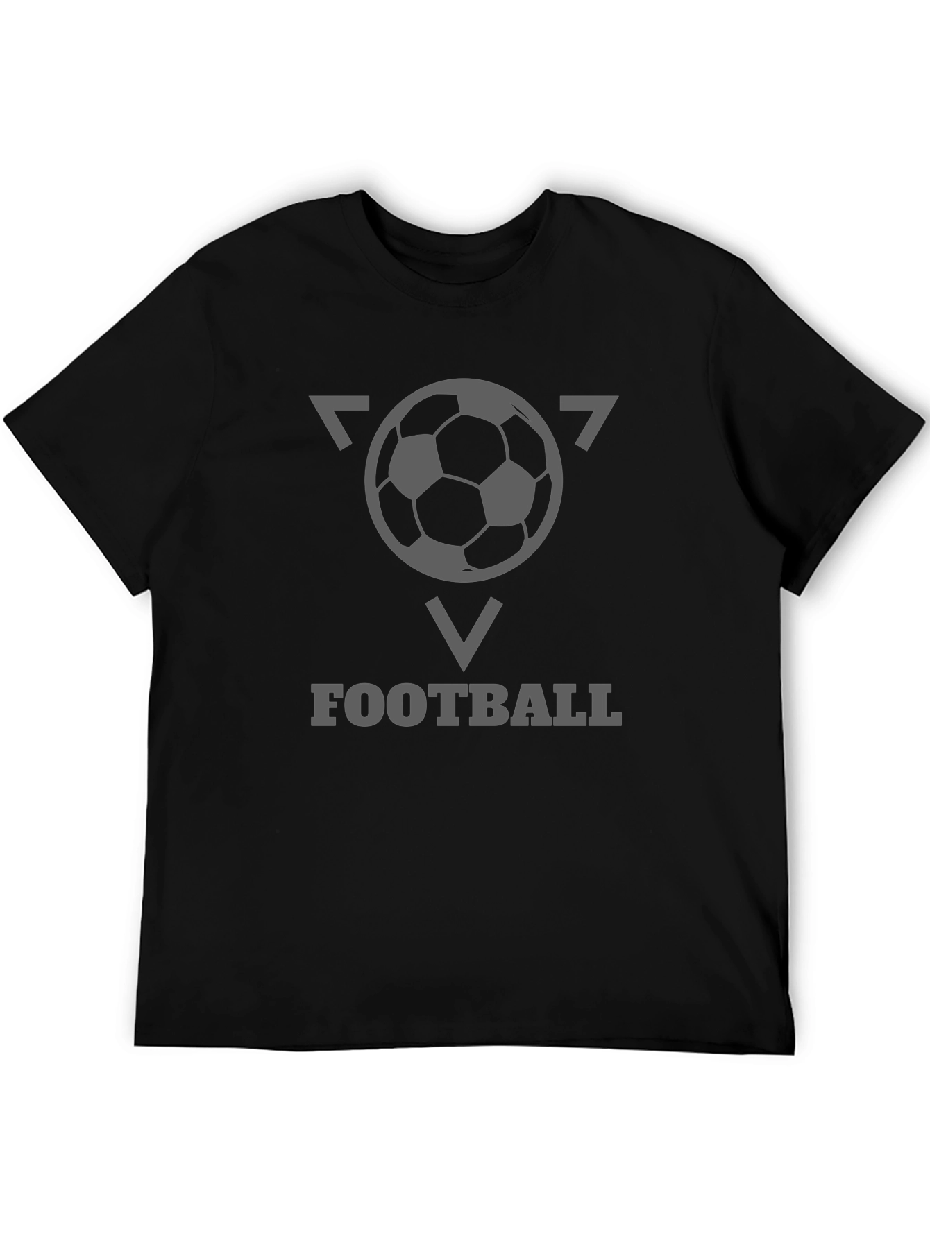 Football Graphic Tee - Stylish Black T-Shirt