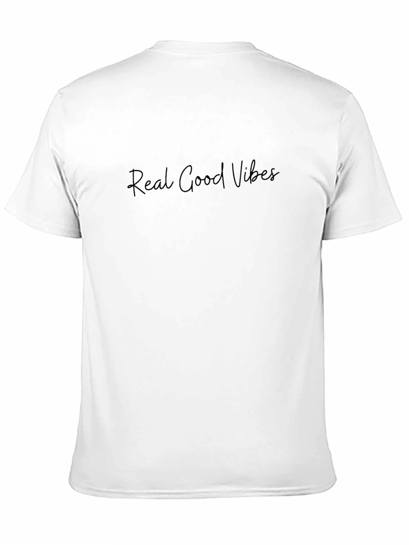 Real Good Vibes Black T-Shirt