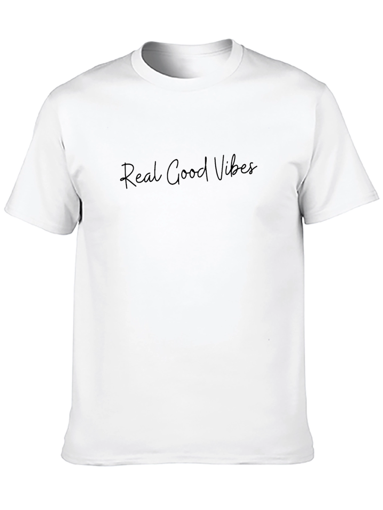 Real Good Vibes Black T-Shirt