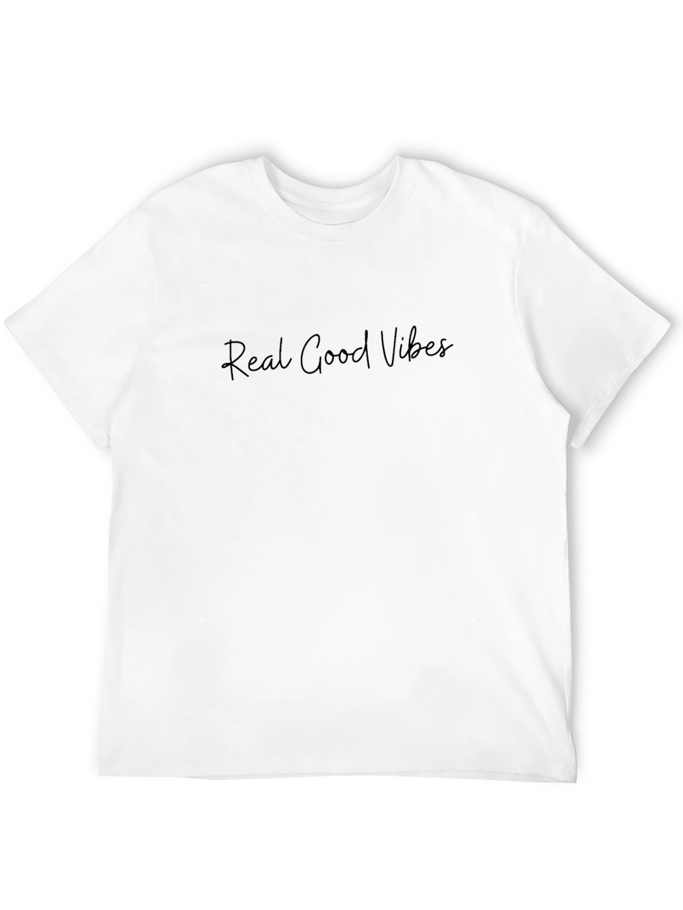Real Good Vibes Black T-Shirt