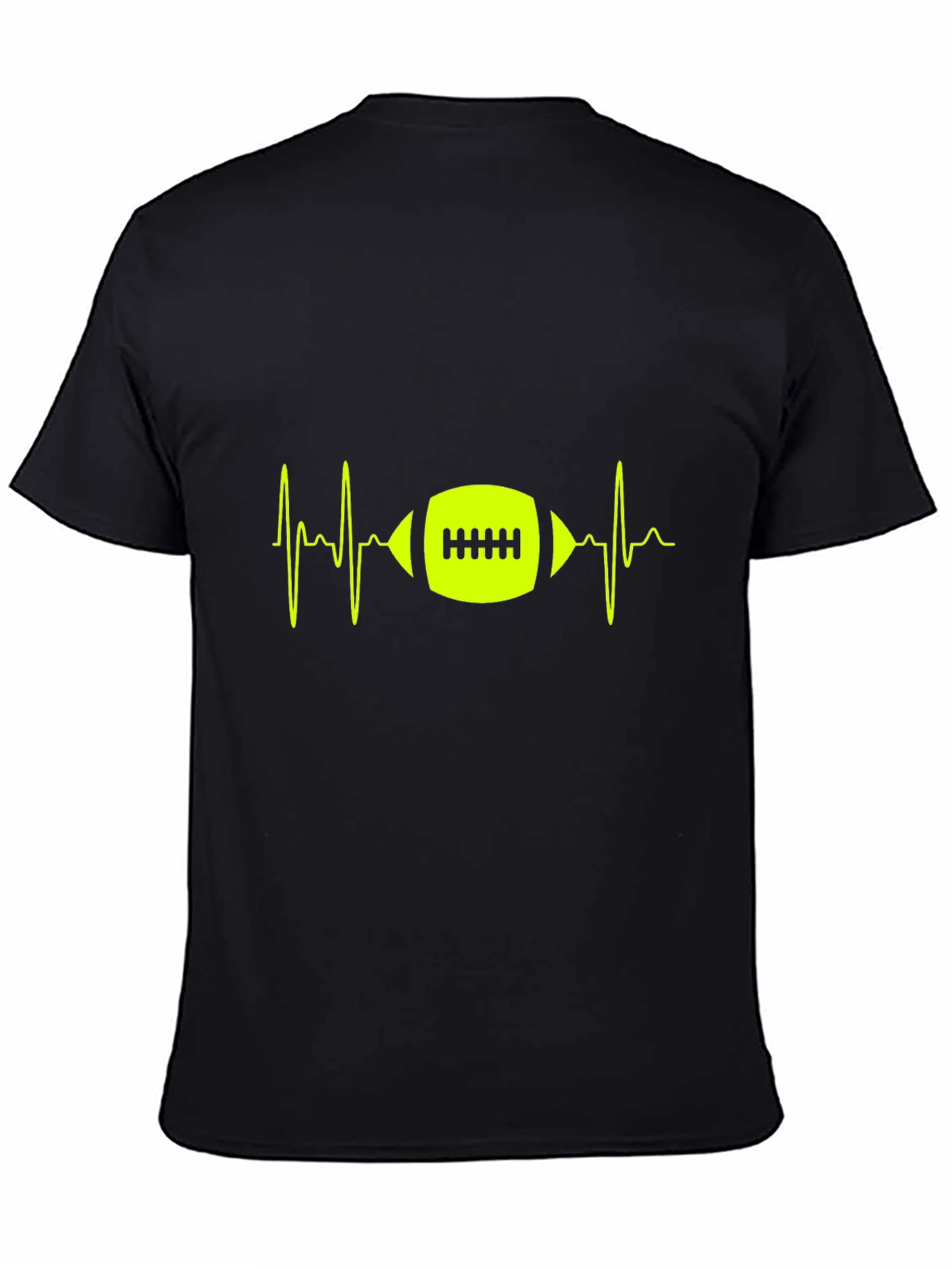 Football Heartbeat Graphic Tee