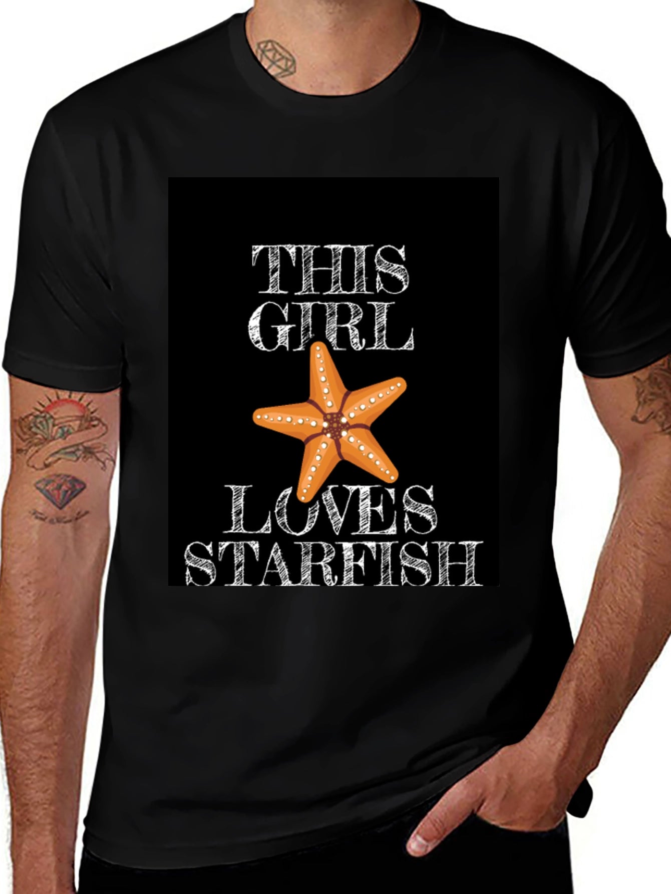 This Girl Loves Starfish Graphic Tee