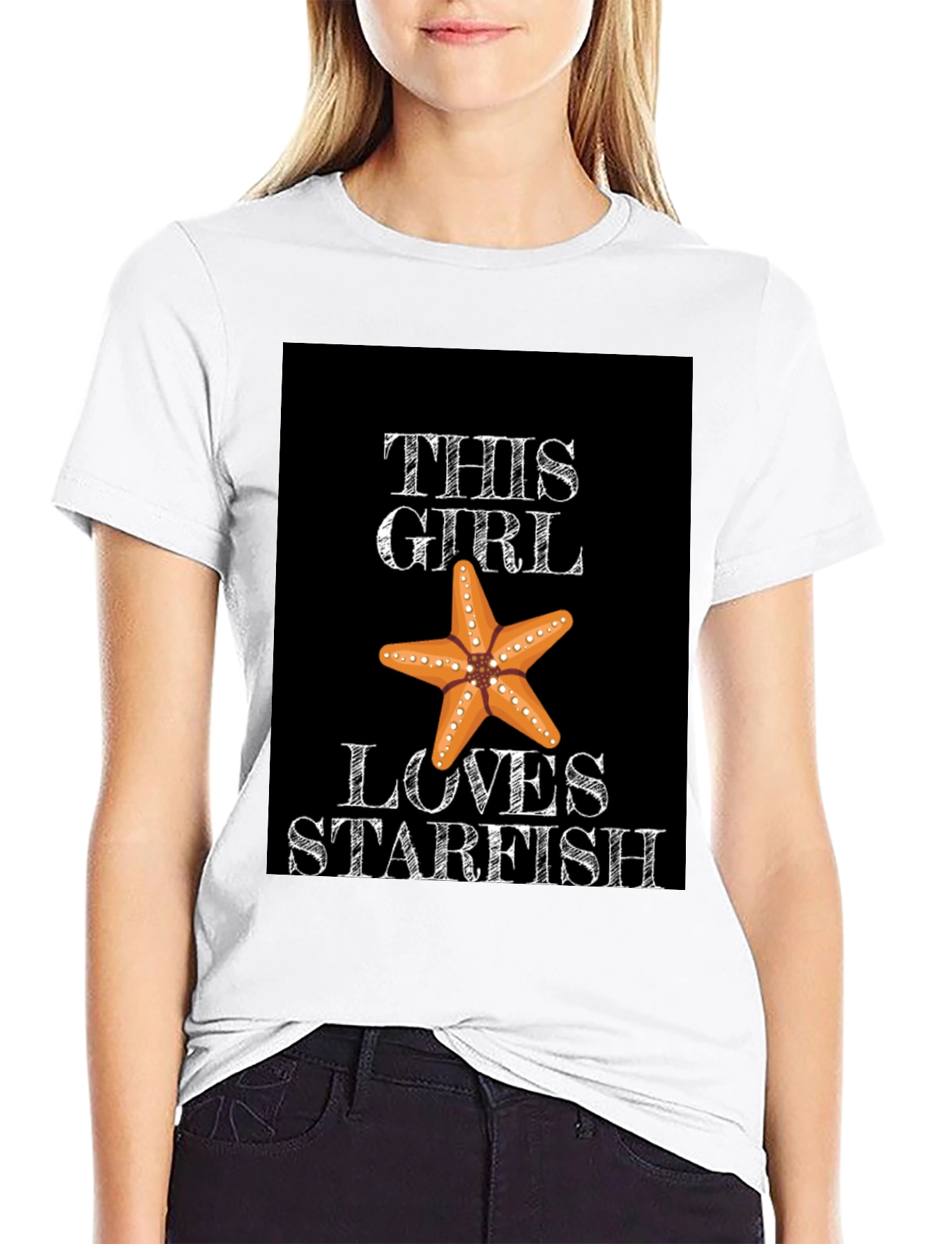 This Girl Loves Starfish Graphic Tee